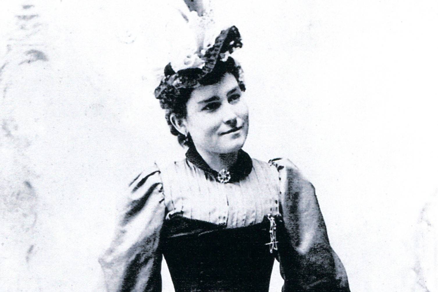Mollie Walsh, seen here in "cabinet card" photograph from 1894 at age 25 in Butte, Montana, is the subject of a biography by Art Petersen who said Walsh's life is the story of the Klondike Gold Rush. But, Petersen said, there was quite a lot of fact to be sorted from the fictions recorded about Walsh's life. (James Schultz / Courtesy of Richard Gibson via Art Petersen)