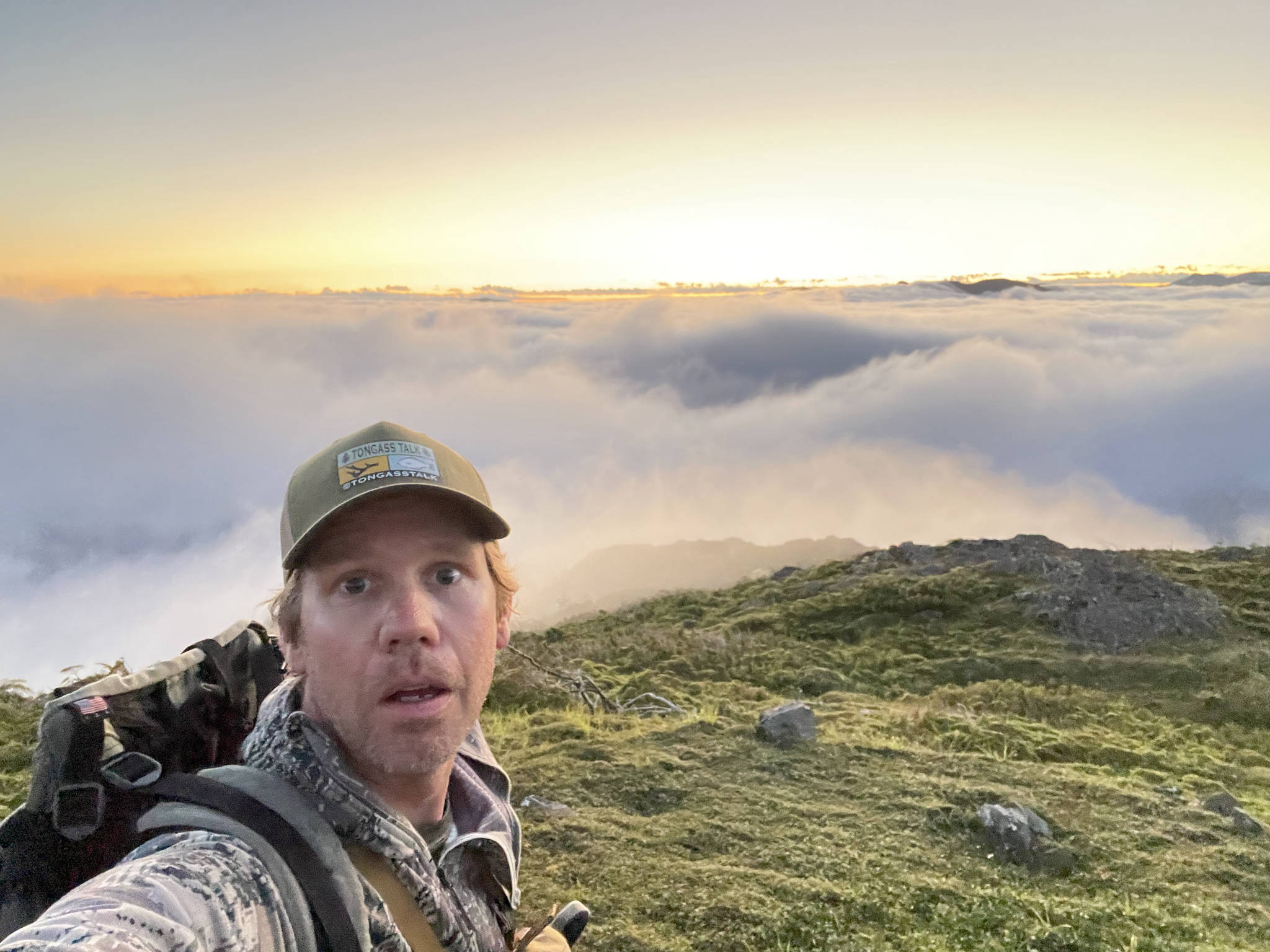 The author expresses a look of…something on a perfect early morning of deer season. (Jeff Lund / For the Juneau Empire)