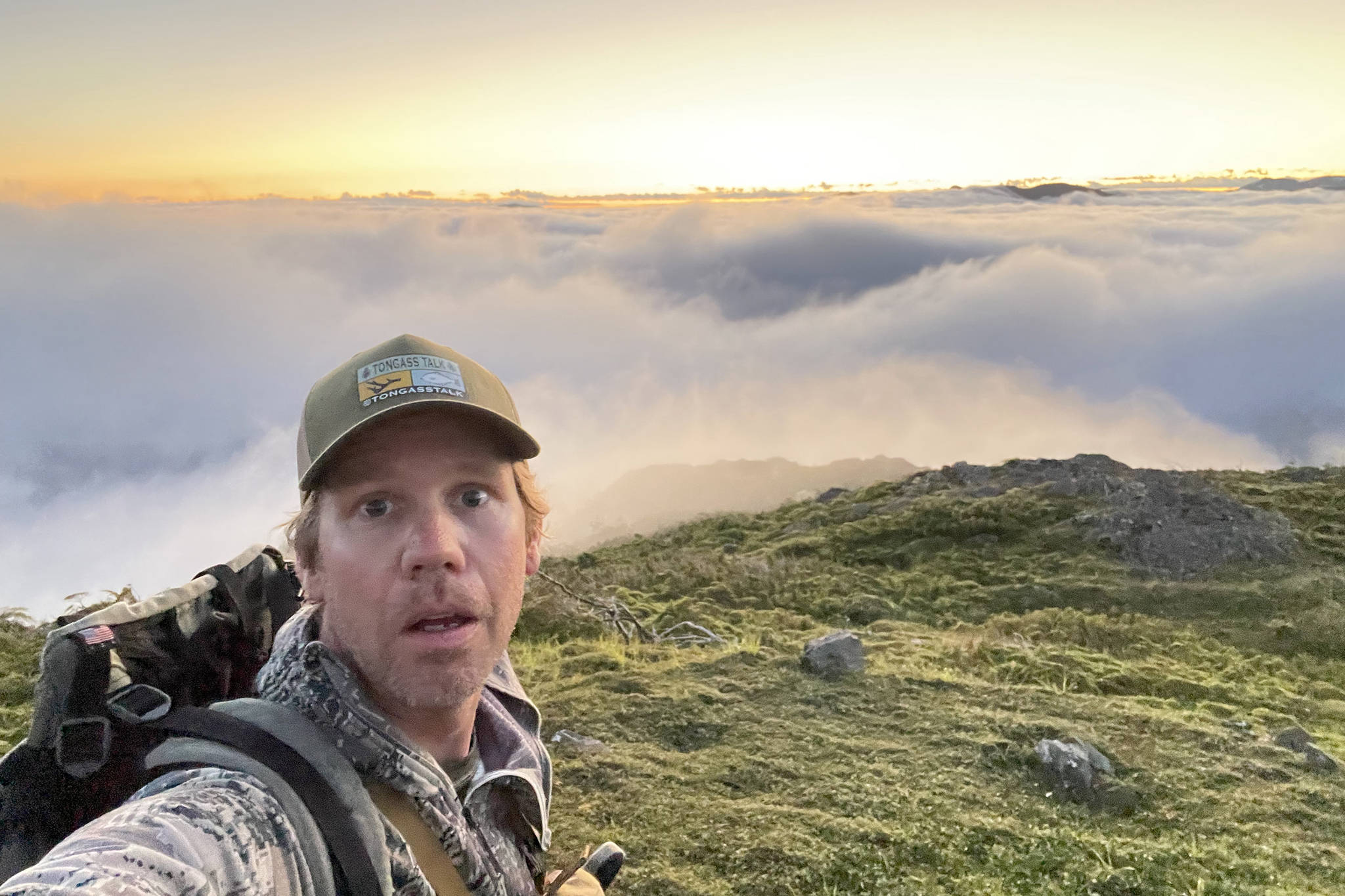 The author expresses a look of...something on a perfect early morning of deer season. (Jeff Lund / For the Juneau Empire)