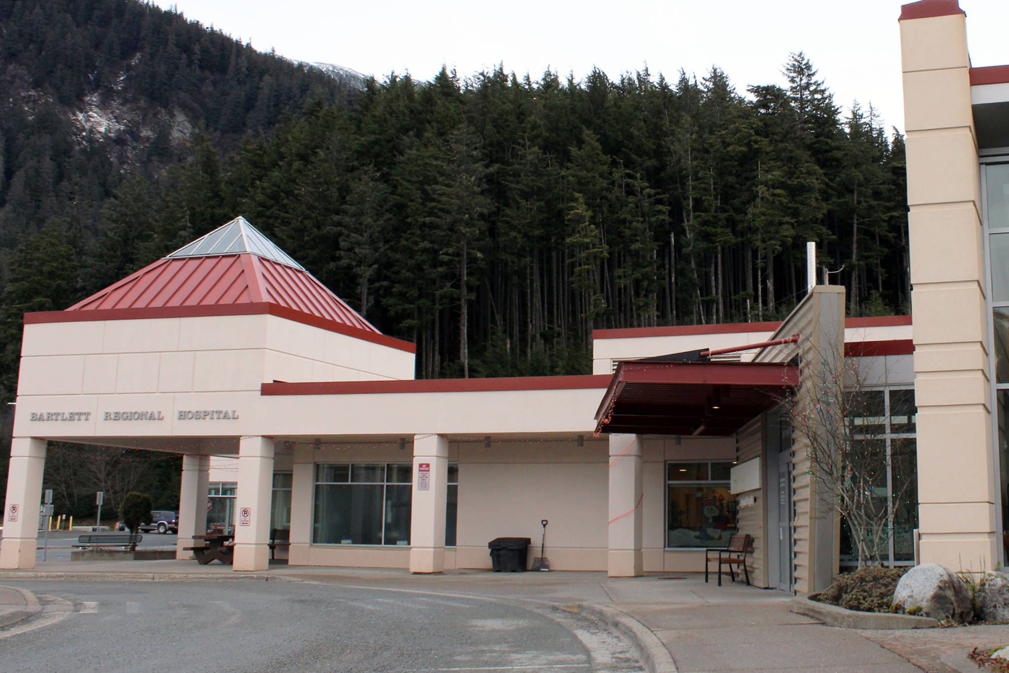 A sixth death from the coronavirus, which occurred at Bartlett Regional Hospital, shown in this January 2021 photo, was reported on Wednesday, Aug. 11, 2021. (Ben Hohenstattl / Juneau Empire File)