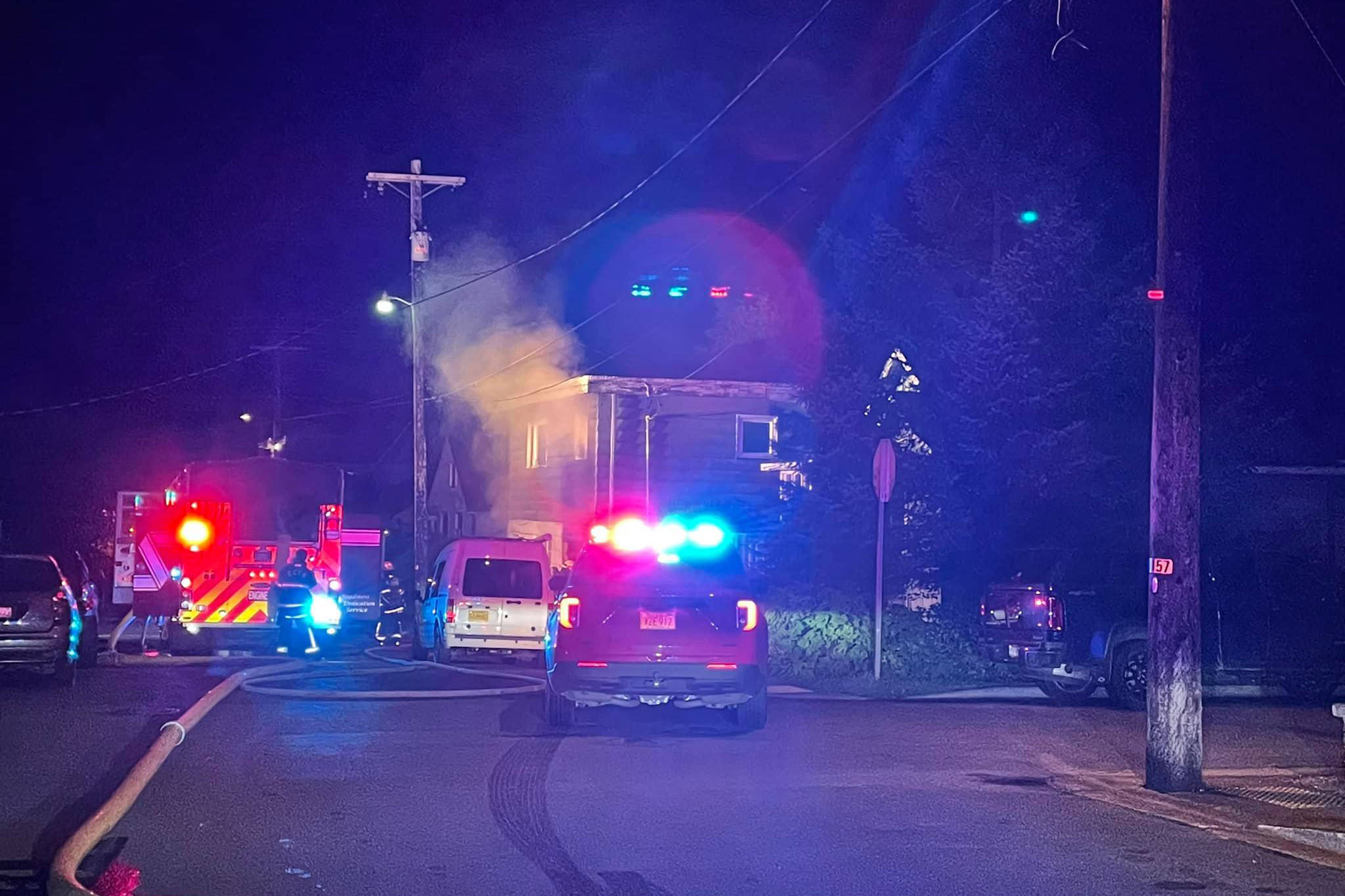 Capital City Fire/Rescue responded to multiple fires Thursday morning, including this one on West 10th Street, reported at 3:16 a.m. (Courtesy photo / CCFR)