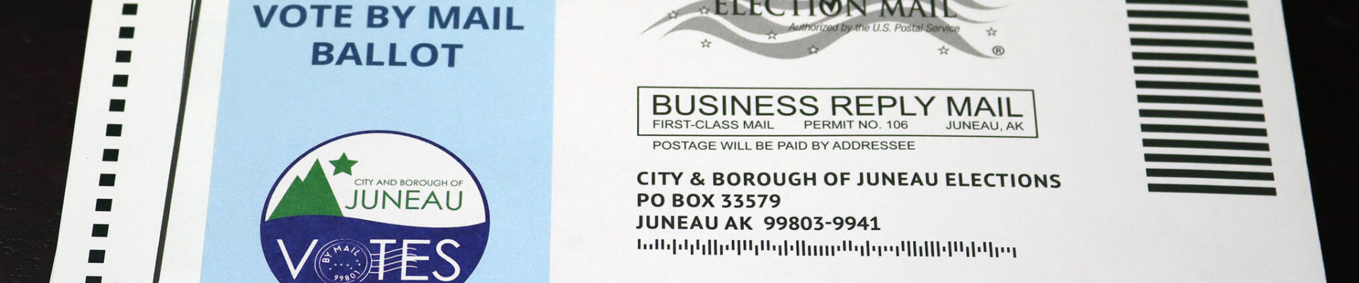 A ballot for the 2021 municipal election. On Wednesday, Will Muldoon entered the race for a seat on the Juneau Board of Public Education. He’s joining the field of candidates as a write-in option, eight days after city officials mailed ballots to voters and 13 days before ballots are due back. (Ben Hohenstatt/Juneau Empire)