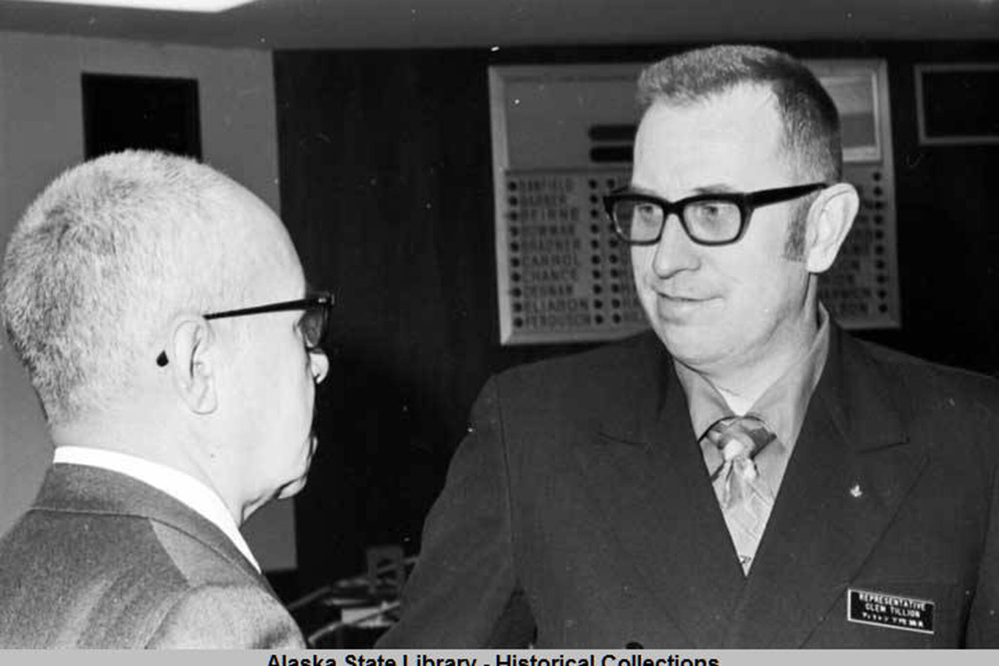 This 1977 photo shows Clem Tillion. Tillion was a former president of the Alaska Senate. (Tillion died this week. Alaska State Library - Historical Collections)