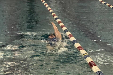 Amy Liddle recently set a Glacier Swim Club team record for her 200 backstroke for 11/12 girls in an inter-squad trial. (Courtesy photo / Shireen Taintor)