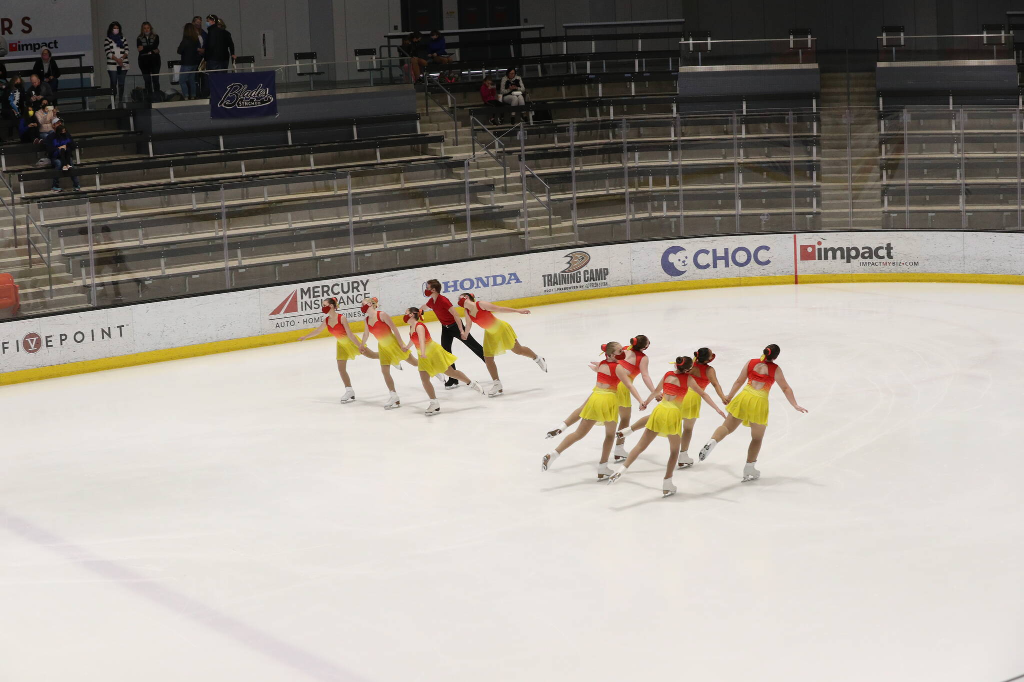 Juneau’s Team Forget-Me-Not competes in the Synchro Fall Classic in California in November as they return to competitions after nearly two years without skating against another team. (Courtesy photo / Cynthia Slawter Photography)