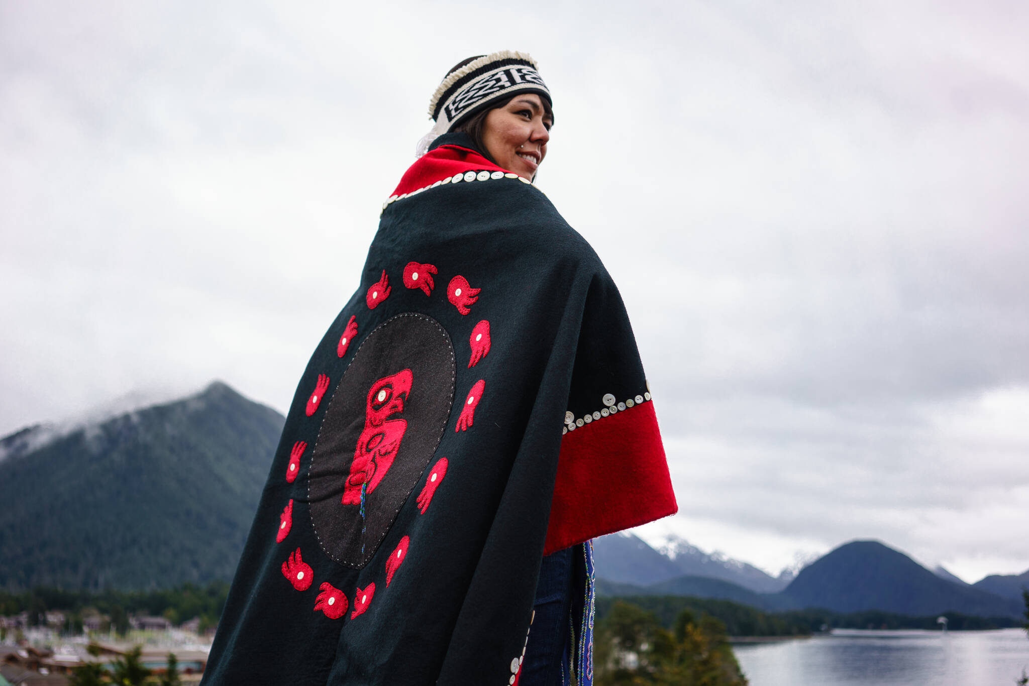Angela, who is Tlingit and Tsimshian, weaves her values into every aspect of her business: she serves as a role model for Native youth by teaching classes on espresso-making to local students, protects the environment by using compostable packaging, and supports the economy by producing her chocolates locally. (Courtesy Photo / Bethany Goodrich)