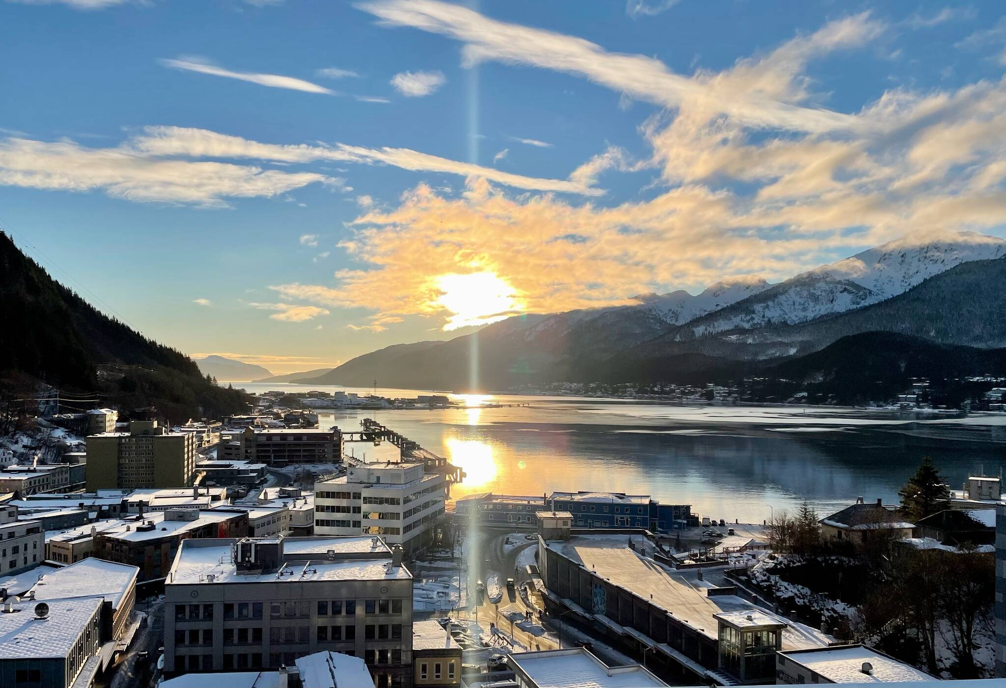 Views of downtown Juneau on the morning of Dec. 15. (Courtesy Photo / Asia Ver)