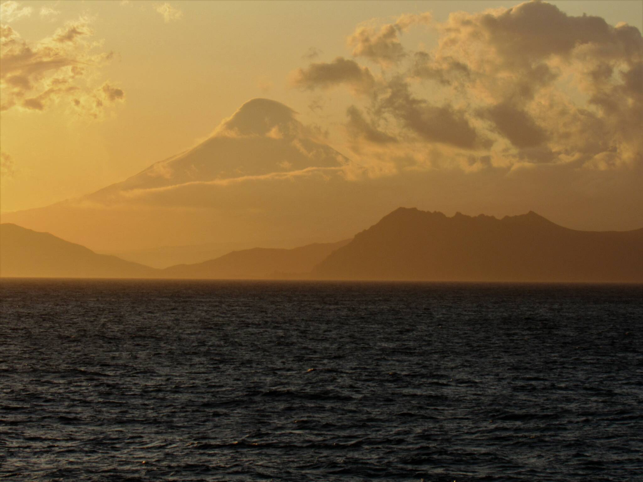 Mount Shishaldin on Unimak Island is one of numerous active volcanoes of the Aleutian Arc. (Courtesy Photo / Bjorn Dihle)