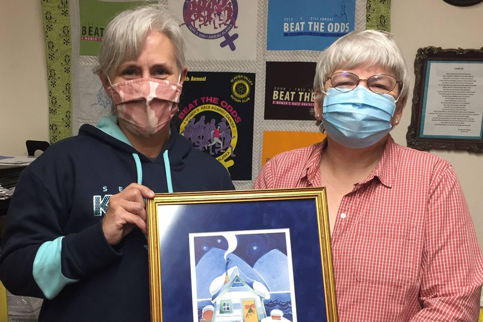 Julie Hamilton (left), Roxy Felkl (right) in the Cancer Connection Office. (Courtesy Photo / Julie DeLong)