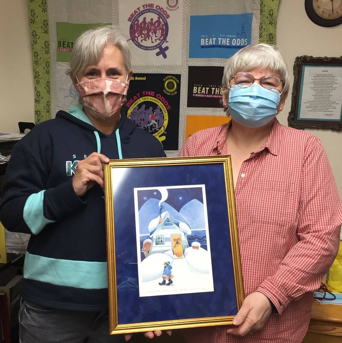 Courtesy Photo / Julie DeLong 
Julie Hamilton (left), Roxy Felkl (right) in the Cancer Connection Office.