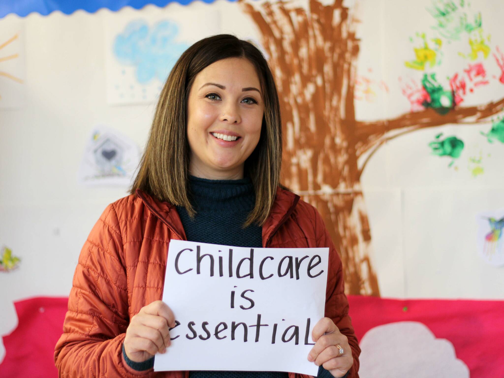 Kayla Svinicki, director and owner of Little Moon Child Care on Jan. 28. Svinicki said that providing childcare is essential but that the economics of the situation make the work difficult. She said she hopes the country starts to treat childcare as part of the nation's infrastructure. (Dana Zigmund/Juneau Empire)