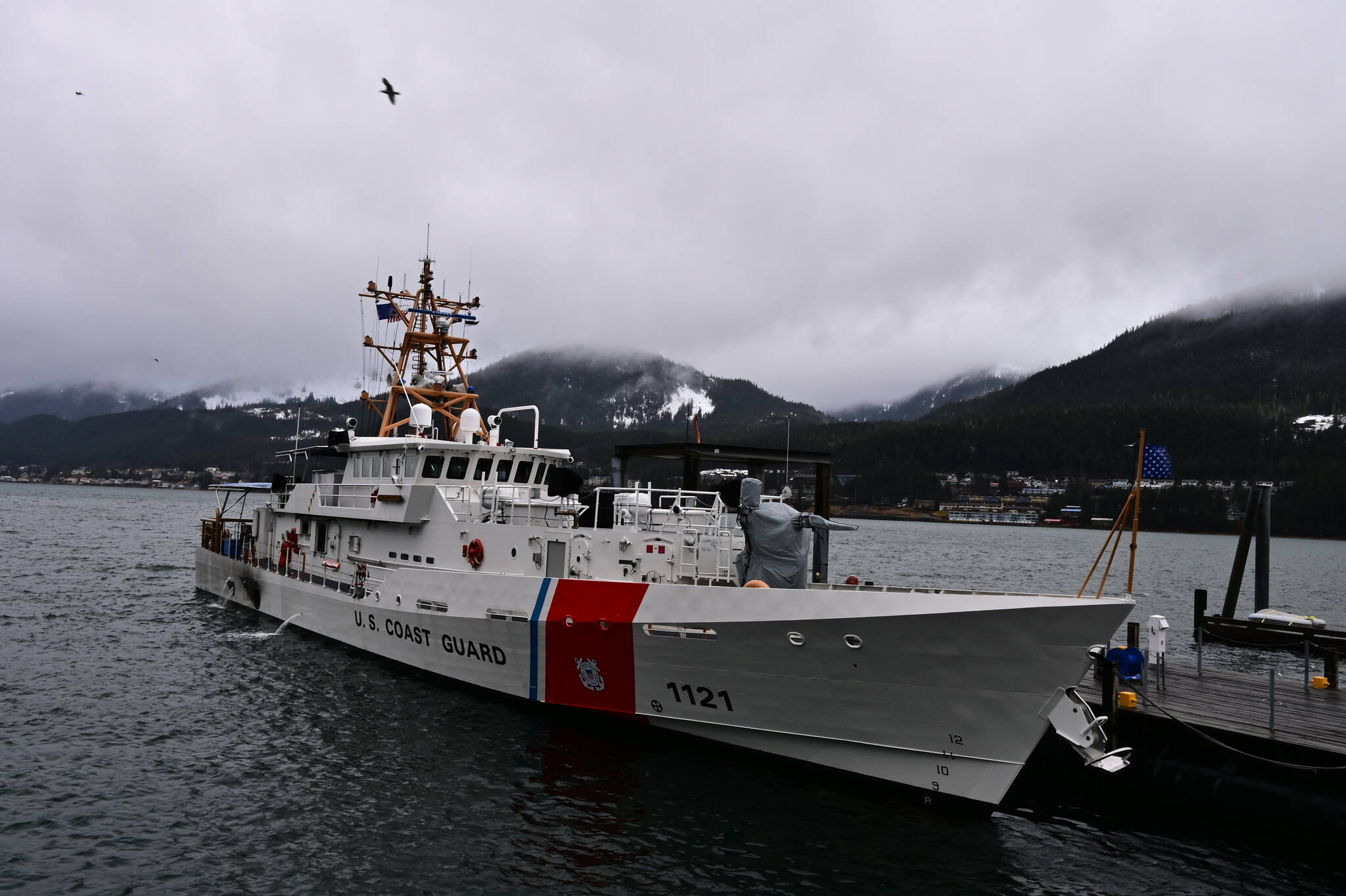 The USCGC Cutter John F. McCormic, docked in Juneau on March 17. (Courtesy Photo / Rob Welton)
