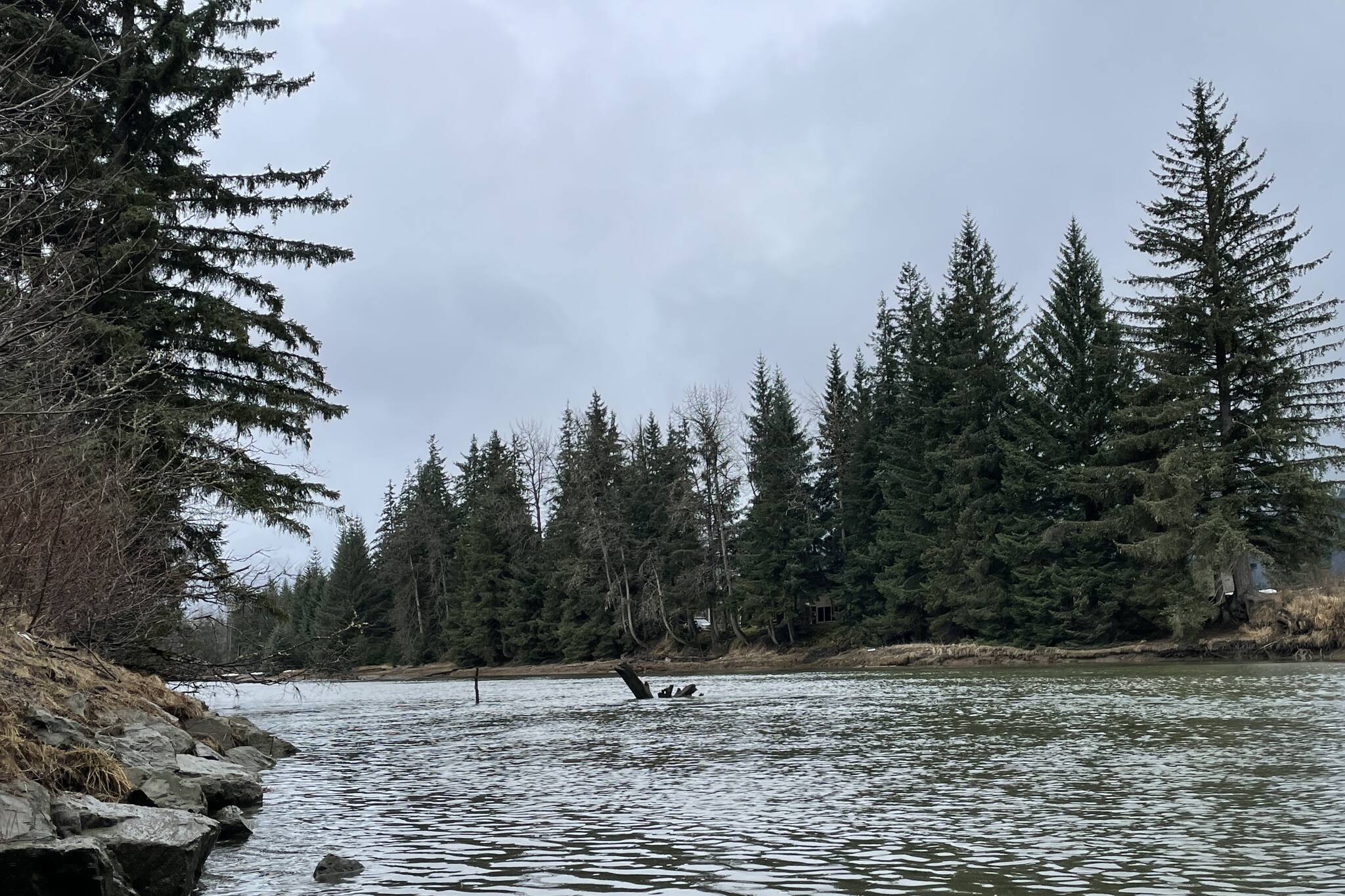The Mendenhall River is one of Juneau’s many water systems that was affected by the drought from 2016 to 2019. (Michael S. Lockett / Juneau Empire)