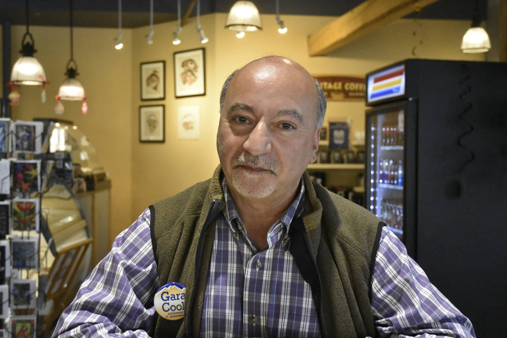 Former member of the Alaska House of Representatives Les Gara was in Juneau on Friday, April 8, 2022, and met with the Empire to talk about what sets him apart from the other candidates in the race for governor. (Peter Segall / Juneau Empire)