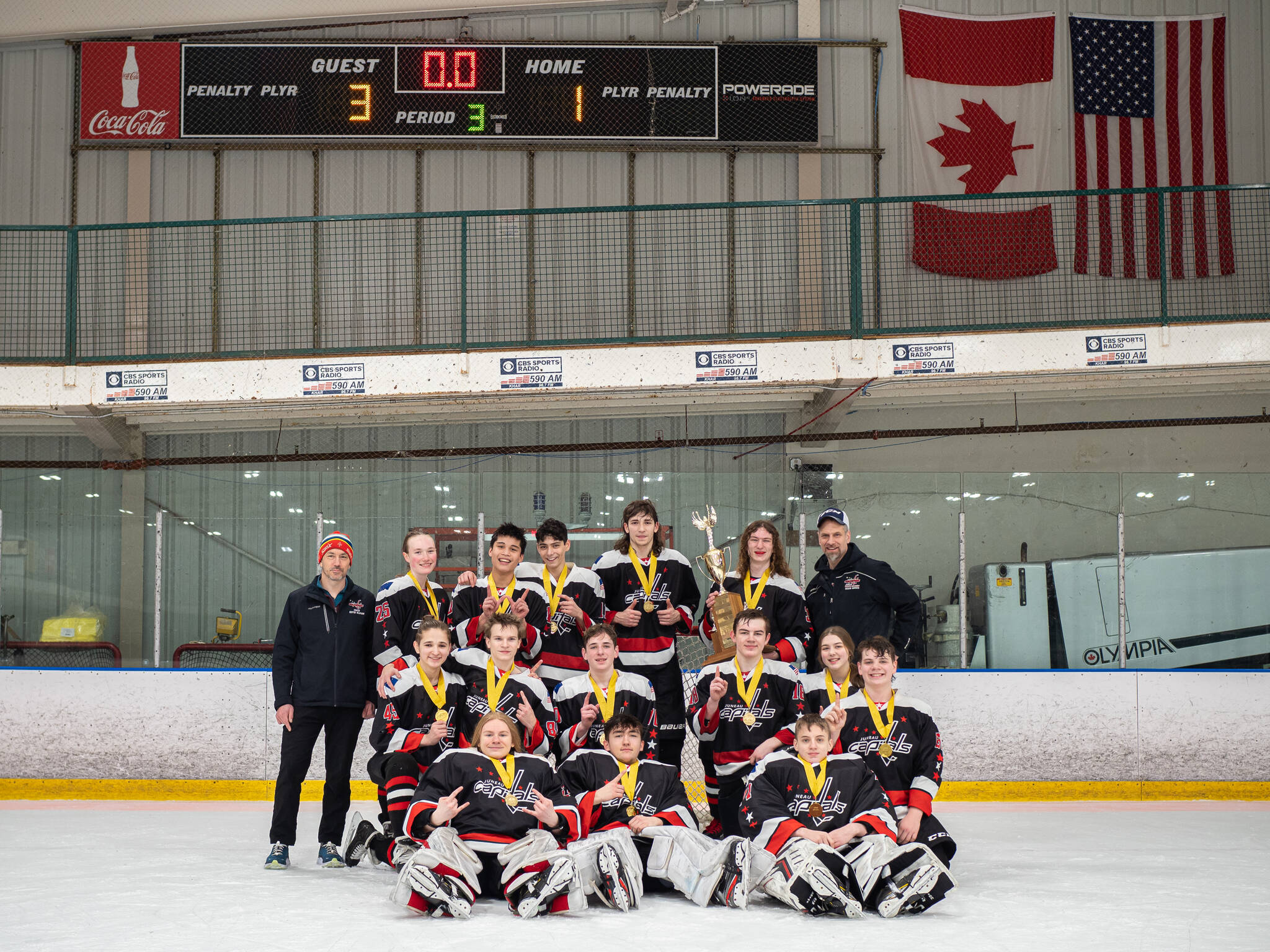 The Juneau Capitals 16-and-under A Division squad bested an Anchorage team it had previously lost two four times in two weeks to win a 16-and-Under Division A state title. (Courtesy Photo / Steve Quinn)