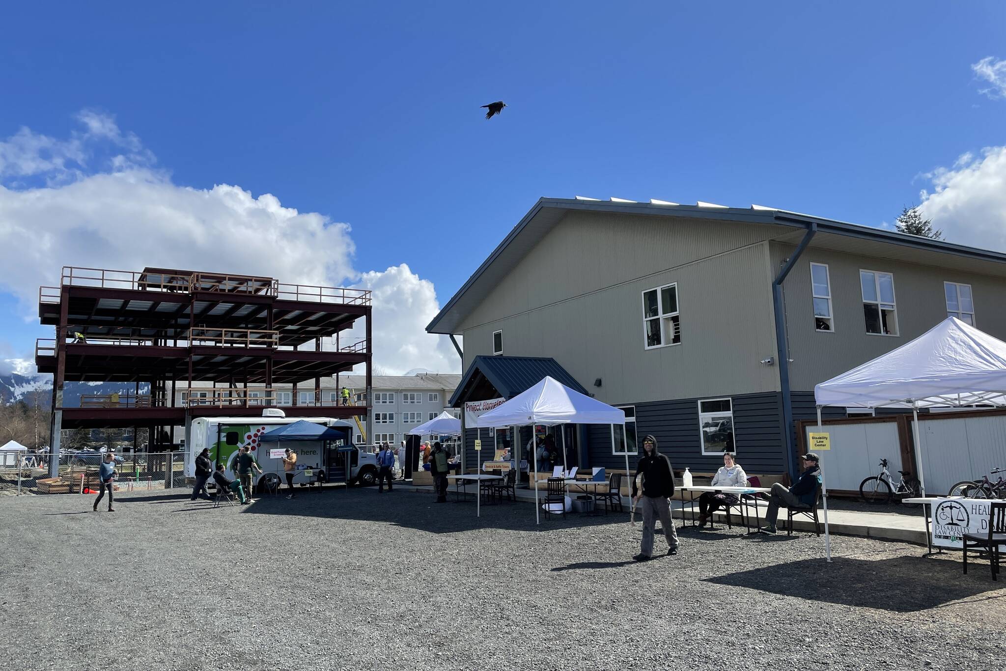 Service organizations came together with some of Juneau’s population experiencing homelessness and other providers on the Project Homeless Connect event on April 28, 2022 at the Glory Hall and St. Vincent de Paul Juneau. (Michael S. Lockett / Juneau Empire)