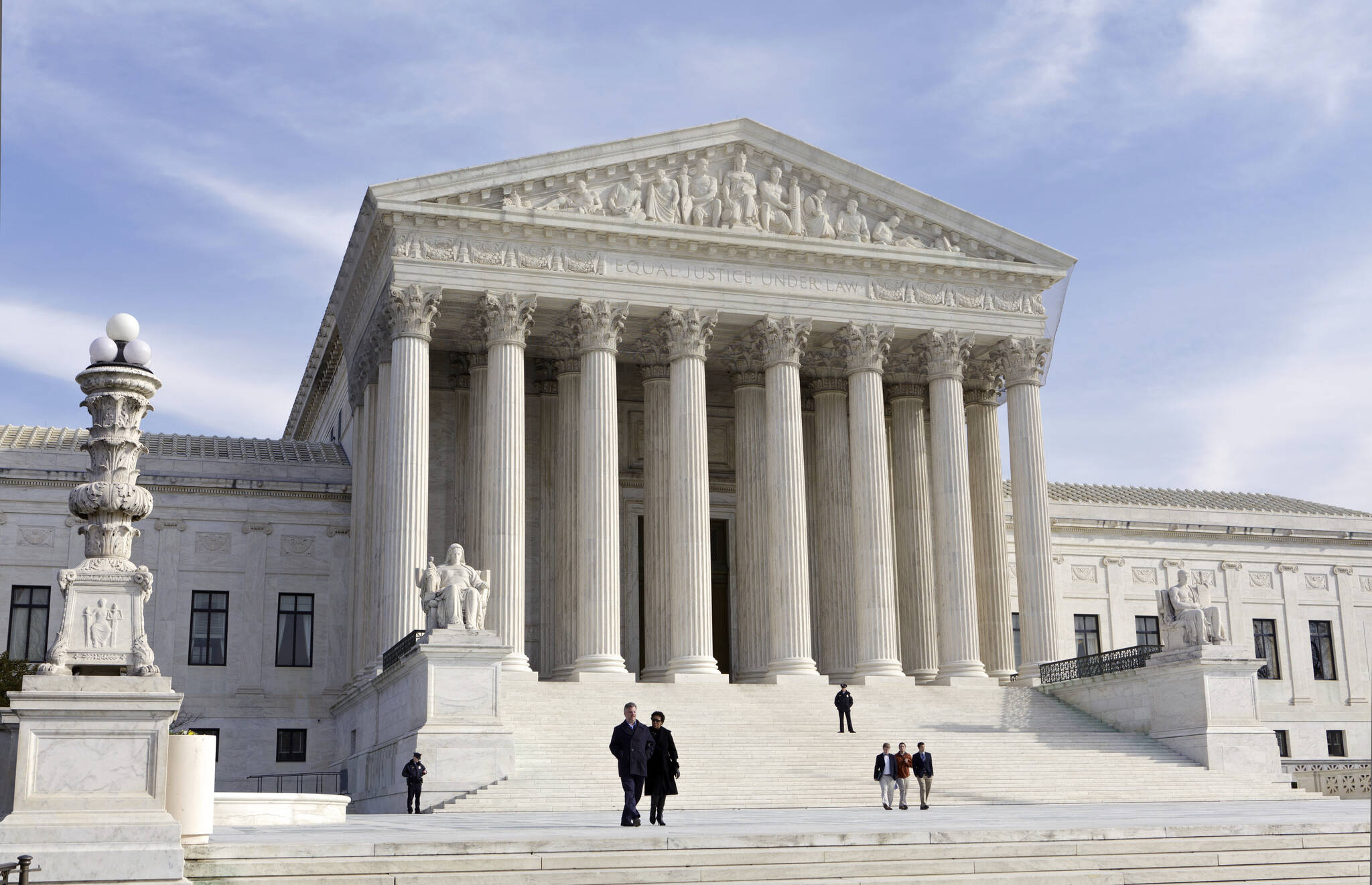 FILE - This photo shows the U.S. Supreme Court Building, Wednesday, Jan. 25, 2012 in Washington. A draft opinion circulated among Supreme Court justices suggests that a majority of high court has thrown support behind overturning the 1973 case Roe v. Wade that legalized abortion nationwide, according to a report published Monday night, May 2, 2022 in Politico. (AP Photo / J. Scott Applewhite, File)