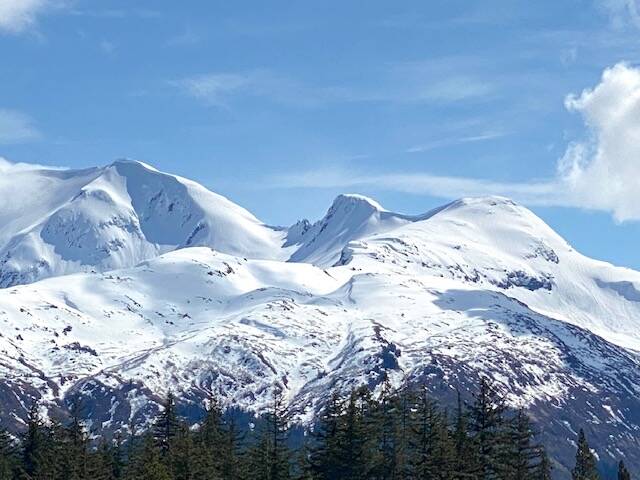 Left to right: Hawthorne Peak, Middle Peak and West Peak. (Courtesy Photo / Denise Carroll)