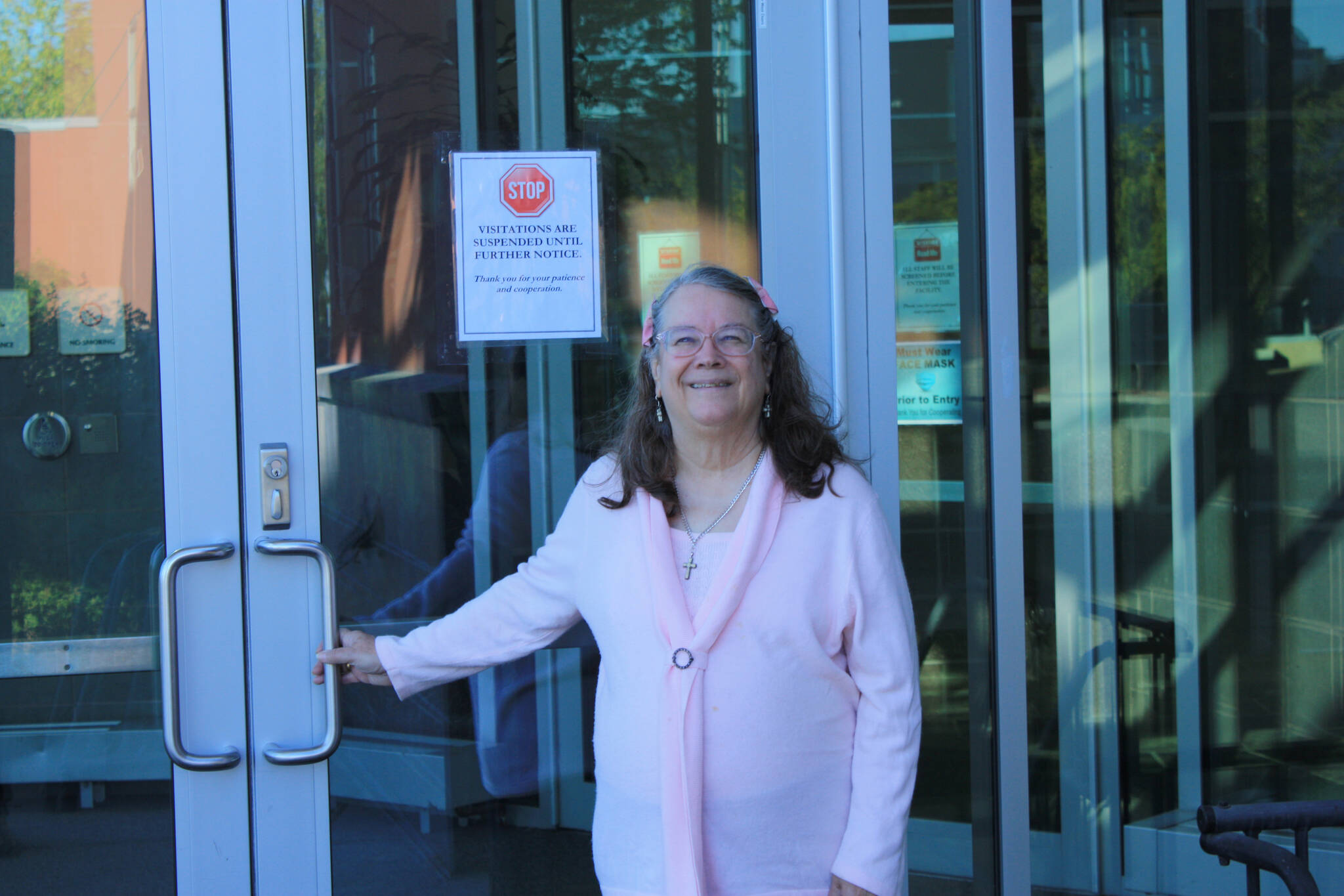 Faith J. Myers stands at the doors of API. (Courtesy Photo)