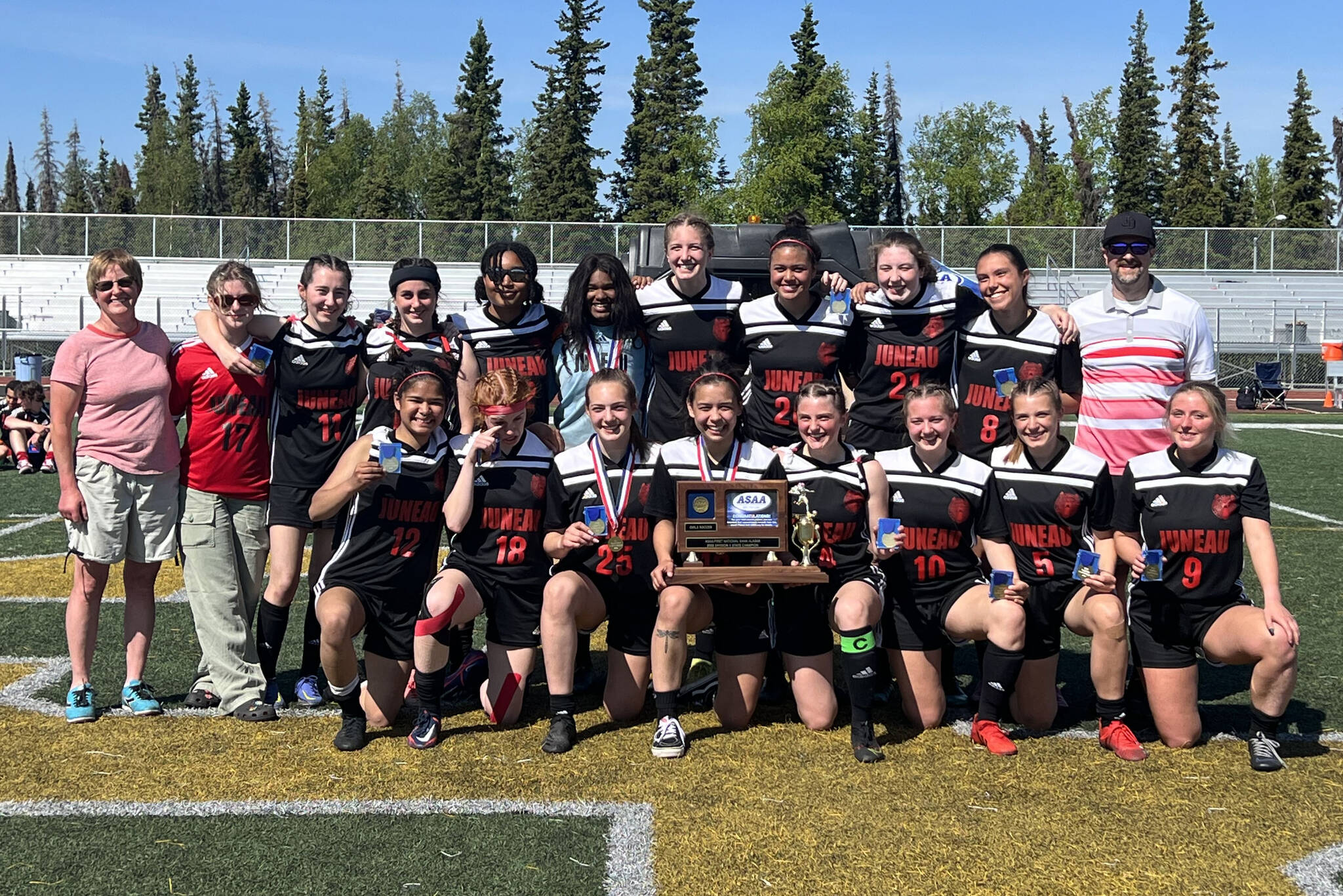 Courtesy photo / Myra Pugh 
The JDHS girls soccer team swept to victory in the DII state championship on Saturday without a single goal being scored against them in the tournament.