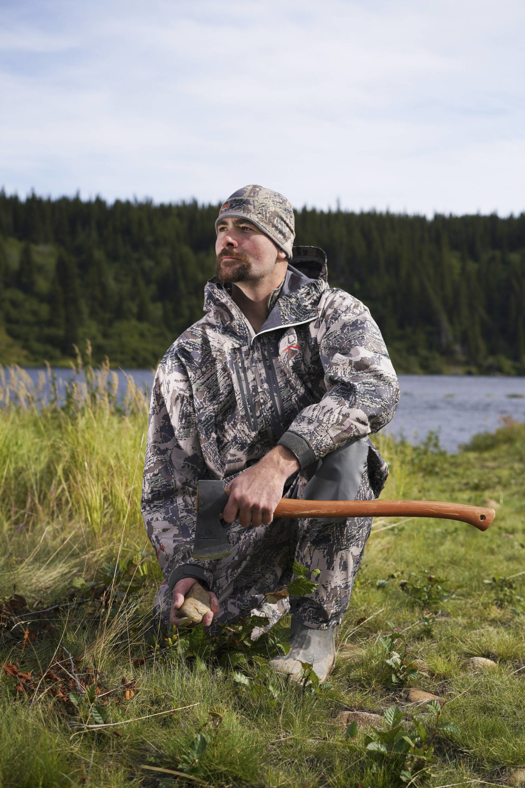 “Alone” participant Terry Burns of Homer, Alaska, poses for a photo in the reality TV show about surviving in the wilderness. (Photo by Brendan George Ko/History Channel)