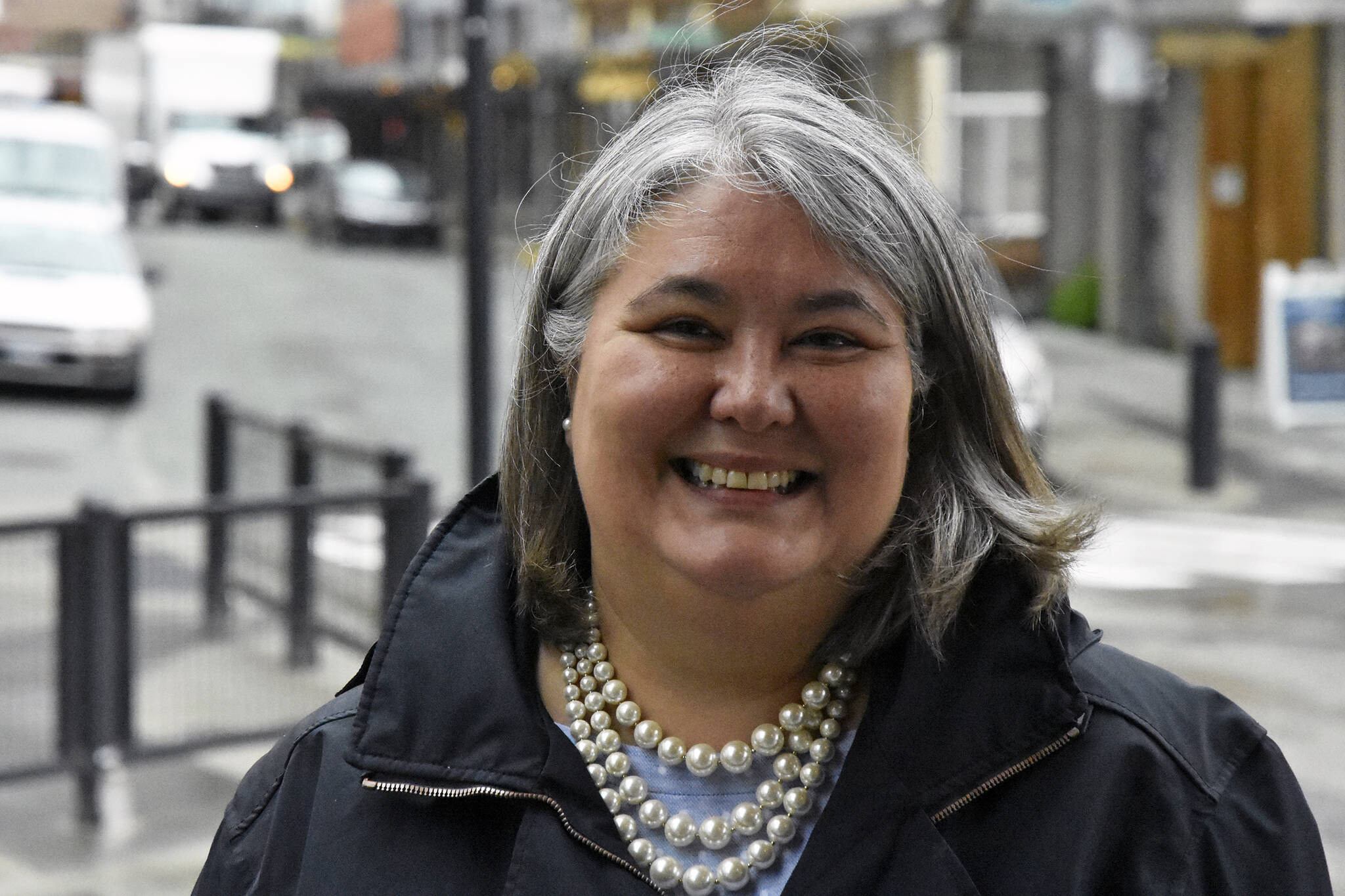Candidate for Alaska's lone seat in the U.S. House of Representatives Tara Sweeney, a Republican, was in Juneau on Monday, May 16, 2022, and sat down with the Empire for an interview.  (Peter Segall / Juneau Empire File)