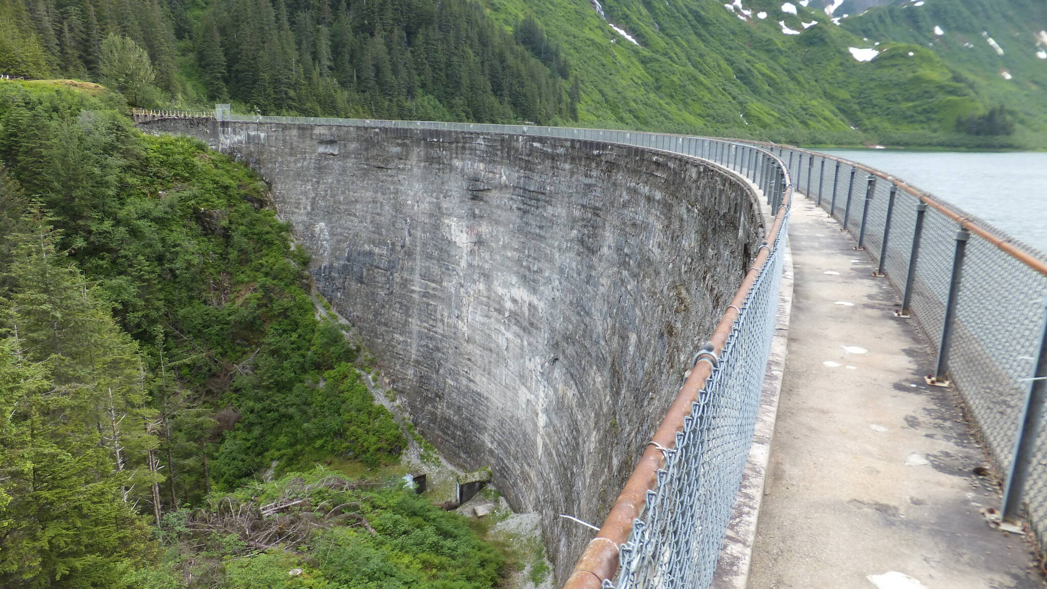 This photo shows Juneau’s Salmon Creek Dam. (Courtesy Photo / AEL&P)