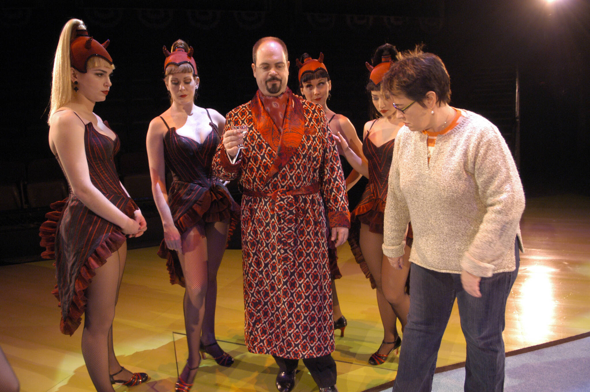 Courtesy Photo / Arena Stage 
Molly Smith directs Brad Oscar and the cast of “Damn Yankees” in 2005 at Arena Stage.