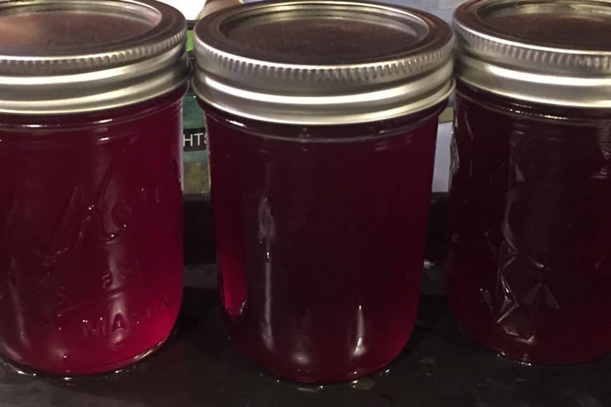 This photo shows elderberry jelly. “You really have to trust who makes you red elderberry jelly and syrup,” writes Yélk’ Vivian Mork . “There’s cyanide in the stems, root, bark and seeds.” (Yéilk’ Vivian Mork / For the Capital City Weekly)