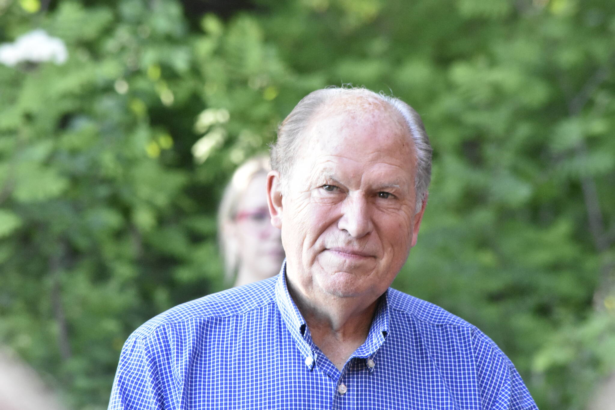 This photo shows former Gov. Bill Walker at a recent fundraising event. (Peter Segall / Juneau Empire File)