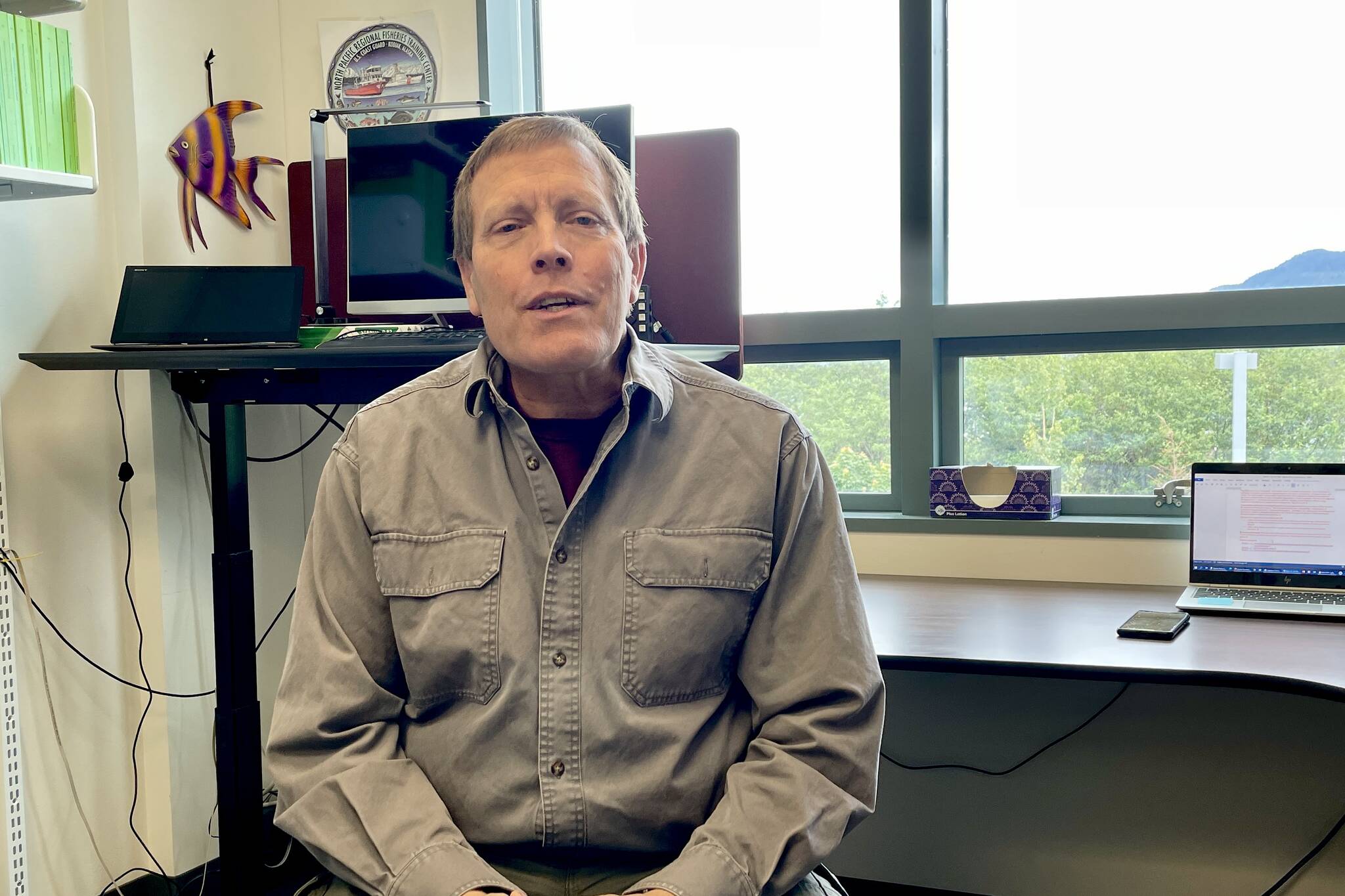 Keith Criddle, the Ted Stevens Professor of Marine Policy, talks about the new Master of Marine Policy program offered by the University of Alaska Fairbanks. (Michael S. Lockett / Juneau Empire)