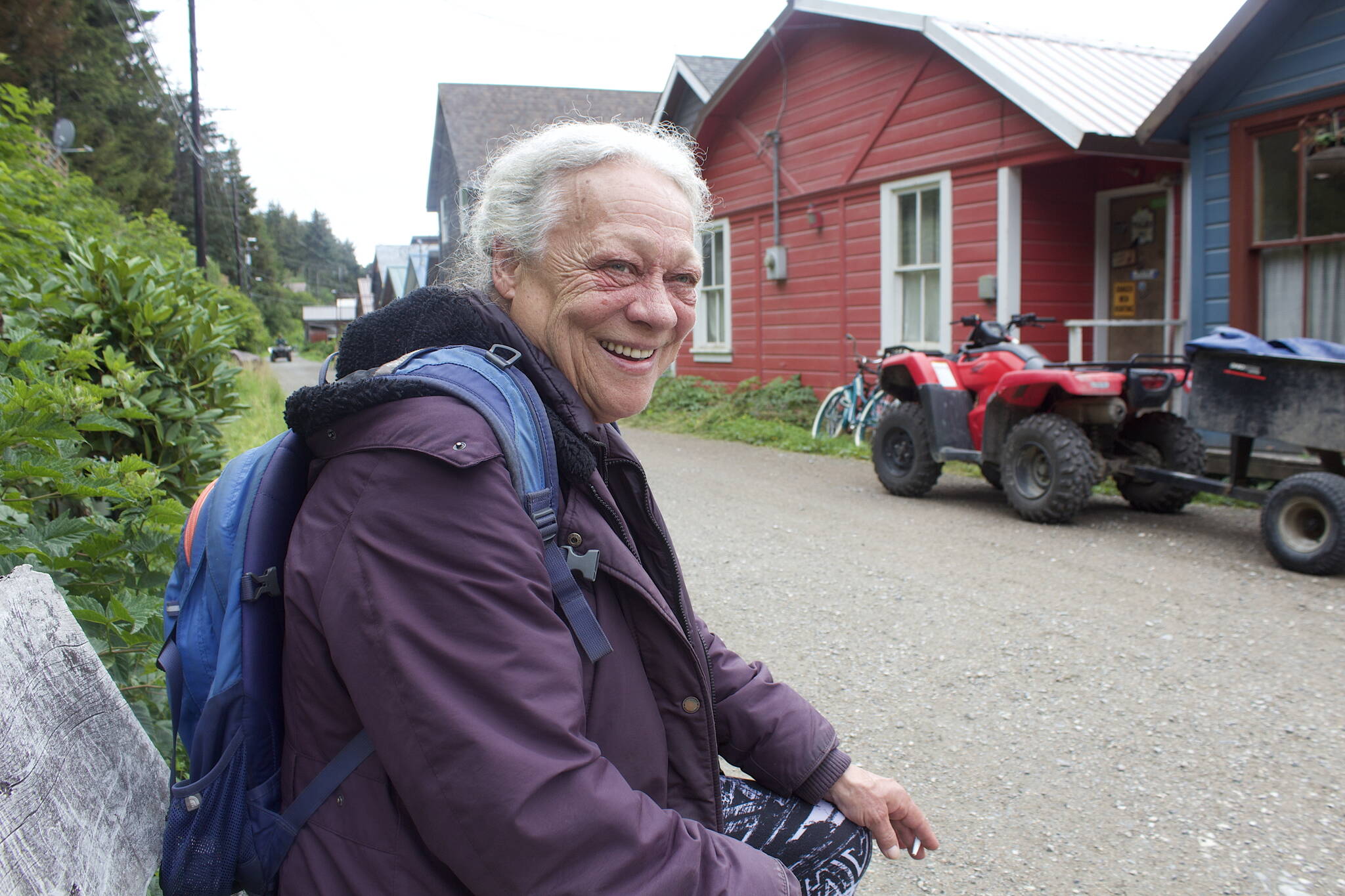 photos by Mark Sabbatini / Juneau Empire 
Judy Walters, a Tenakee Springs resident since the late 1980s, said the absence of common things elsewhere such as cellphone service and purified tap water that many locals find alluring are increasingly hard for her to cope with.