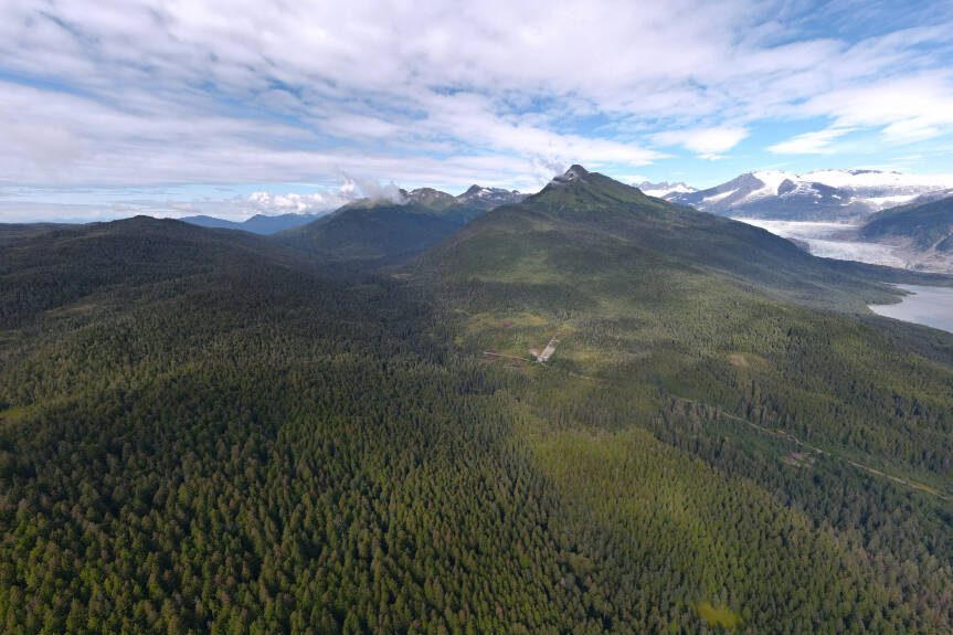 This photo shows an aerial view of the Montana Creek area. A master plan draft for the area is currently in the works. (Courtesy / CBJ Parks and Recreation)