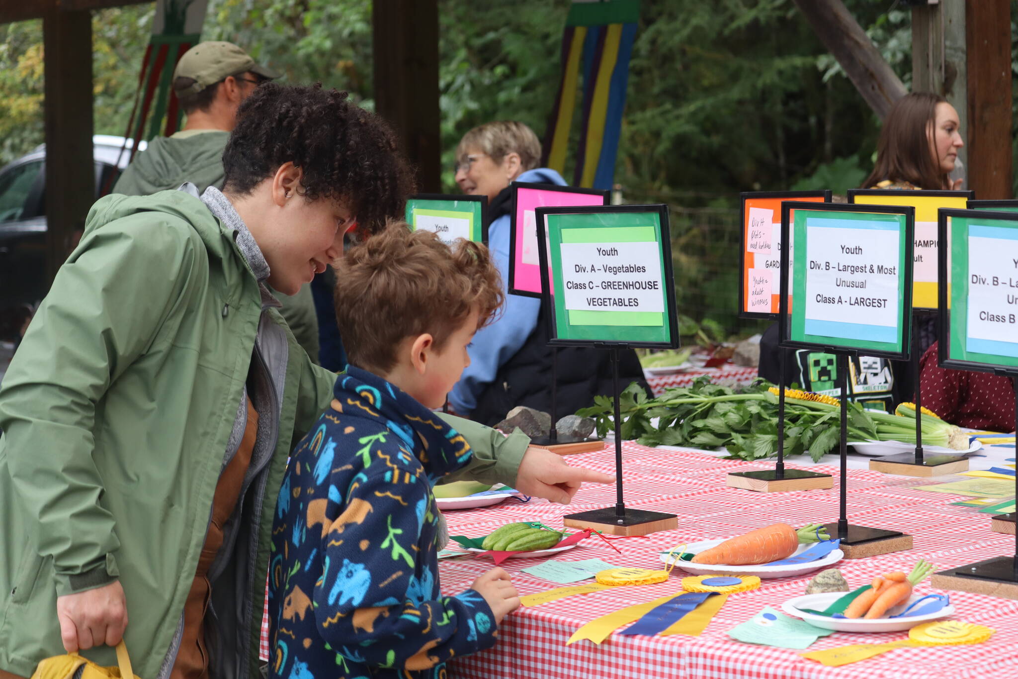 Categories for prizes were divided into adult and youth awards and chosen early in the morning before the public arrived so the winners could be on display during the Harvest Fair on Saturday. (Jonson Kuhn / Juneau Empire)