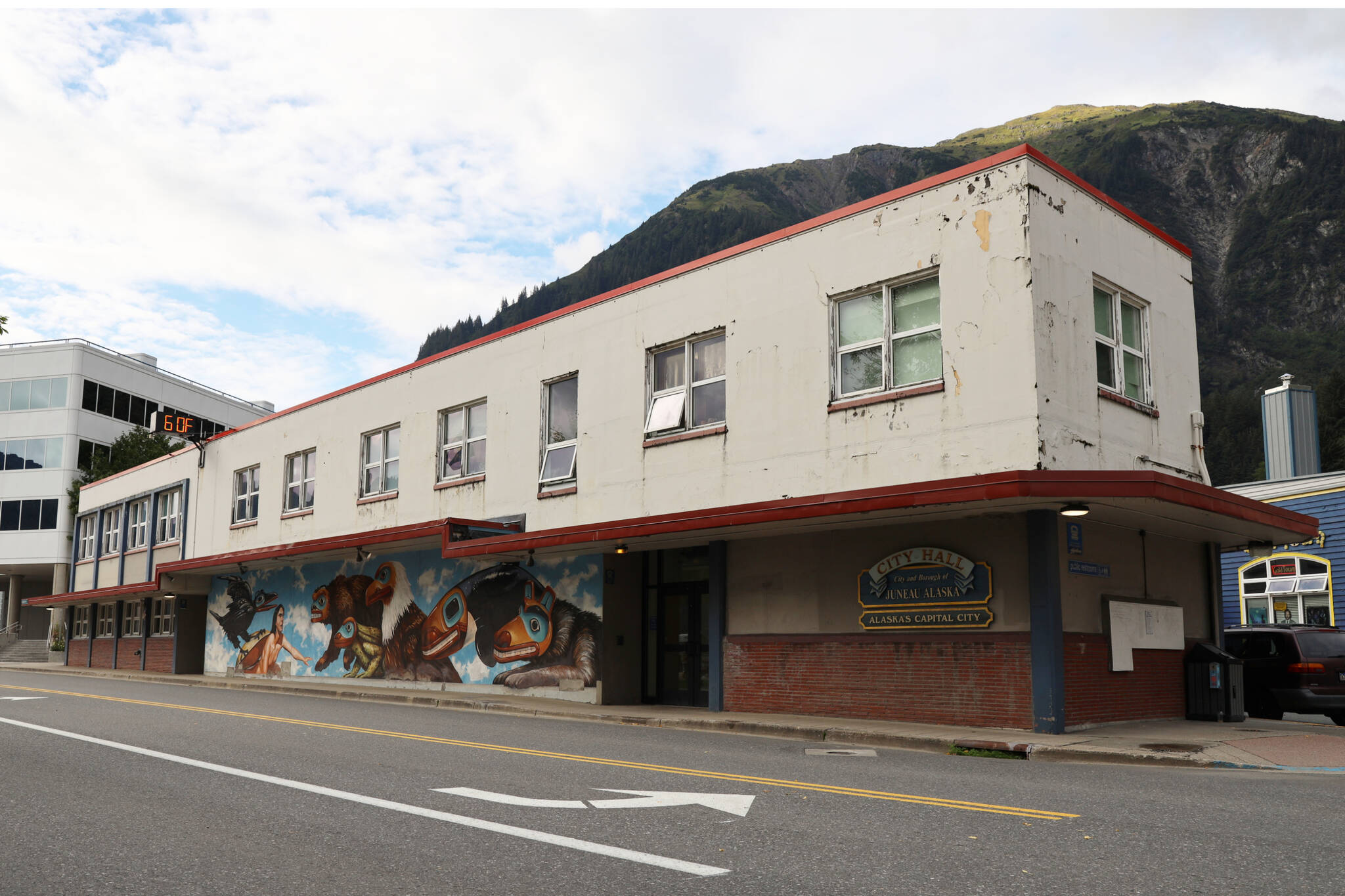 On Wednesday night, the City Borough of Juneau’s Assembly Finance Committee OK’d a motion to send an ordinance to the full Assembly, which would appropriate $700,000 to fund a predevelopment loan for the proposed Gastineau Lodges project which, if developed, would create a 72-unit apartment building in downtown Juneau. (Clarise Larson / Juneau Empire)