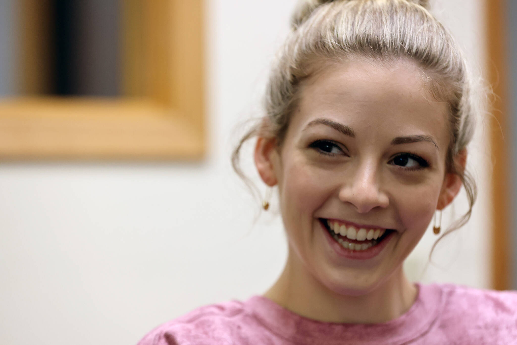 Ben Hohenstatt / Juneau Empire
Two-time national champion and Olympic bronze medalist Gracie Gold talks with the Juneau Empire ahead of her upcoming free speech at Juneau-Douglas High School on Saturday, Sept. 10 at 6 p.m.
