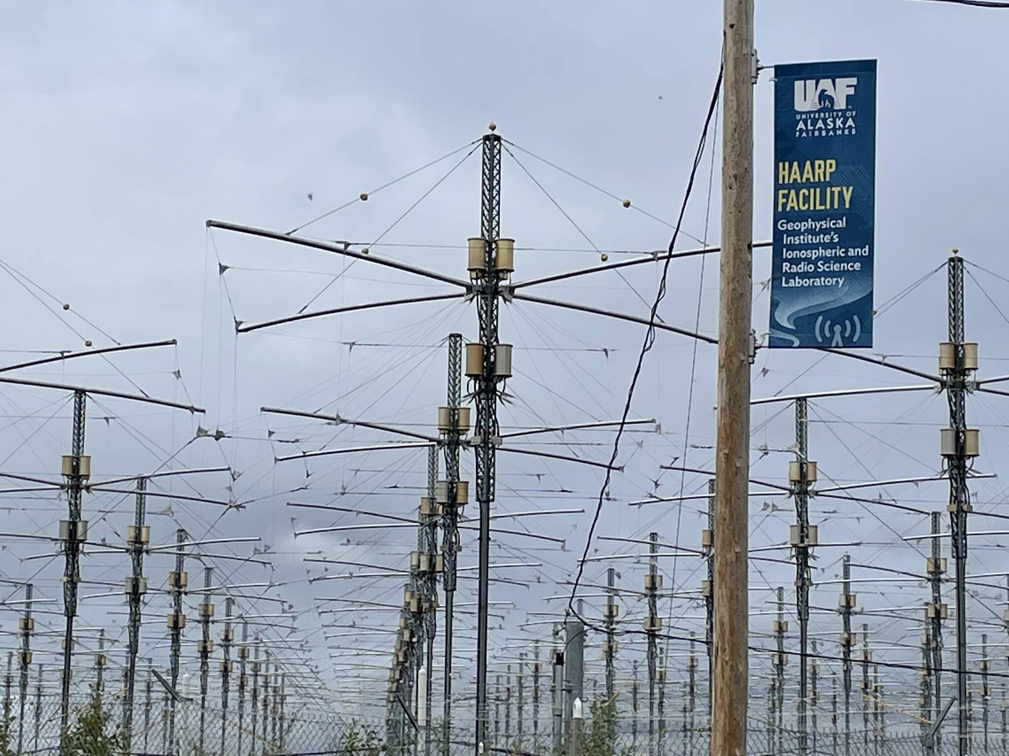 The upper atmosphere-heating facility named HAARP is located on about 5,000 acres between the small Alaska towns of Glennallen and Tok. (Courtesy Photo / Ned Rozell)