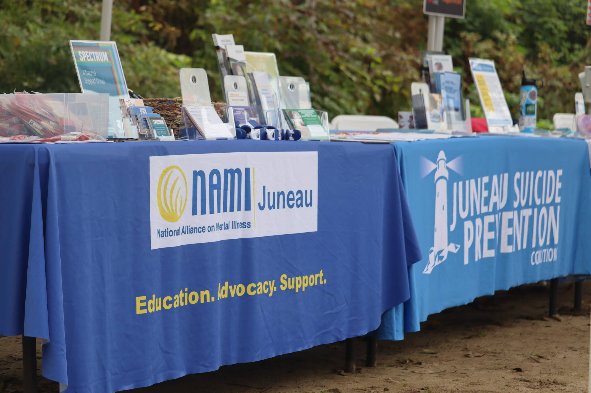 Juneau Suicide Prevention Coalition and National Alliance on Mental Illness (NAMI) Juneau hosted a Community BBQ at Sandy Beach on Saturday, Sept. 10. in recognition of International Suicide Prevention Awareness Day. (Jonson Kuhn / Juneau Empire)