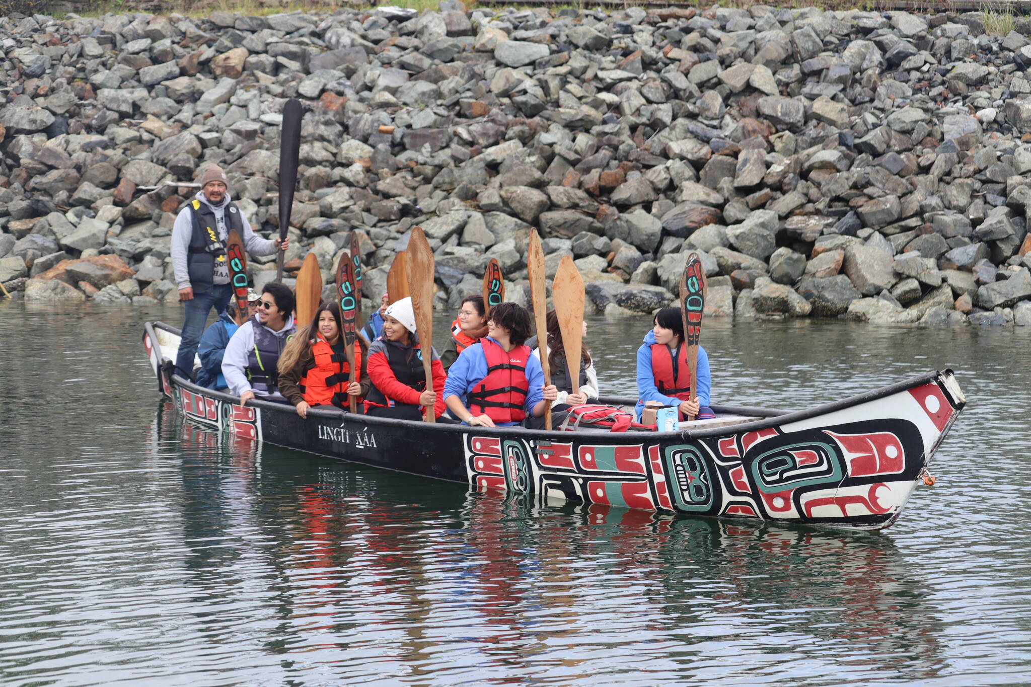 A two-hour Canoe Healing-Journeys was offered for suicide loss and attempt survivors in recognition of International Suicide Prevention Awareness Day, hosted by Juneau Suicide Prevention Coalition and partners on Saturday, Sept.10 at Sandy Beach. (Jonson Kuhn / Juneau Empire)