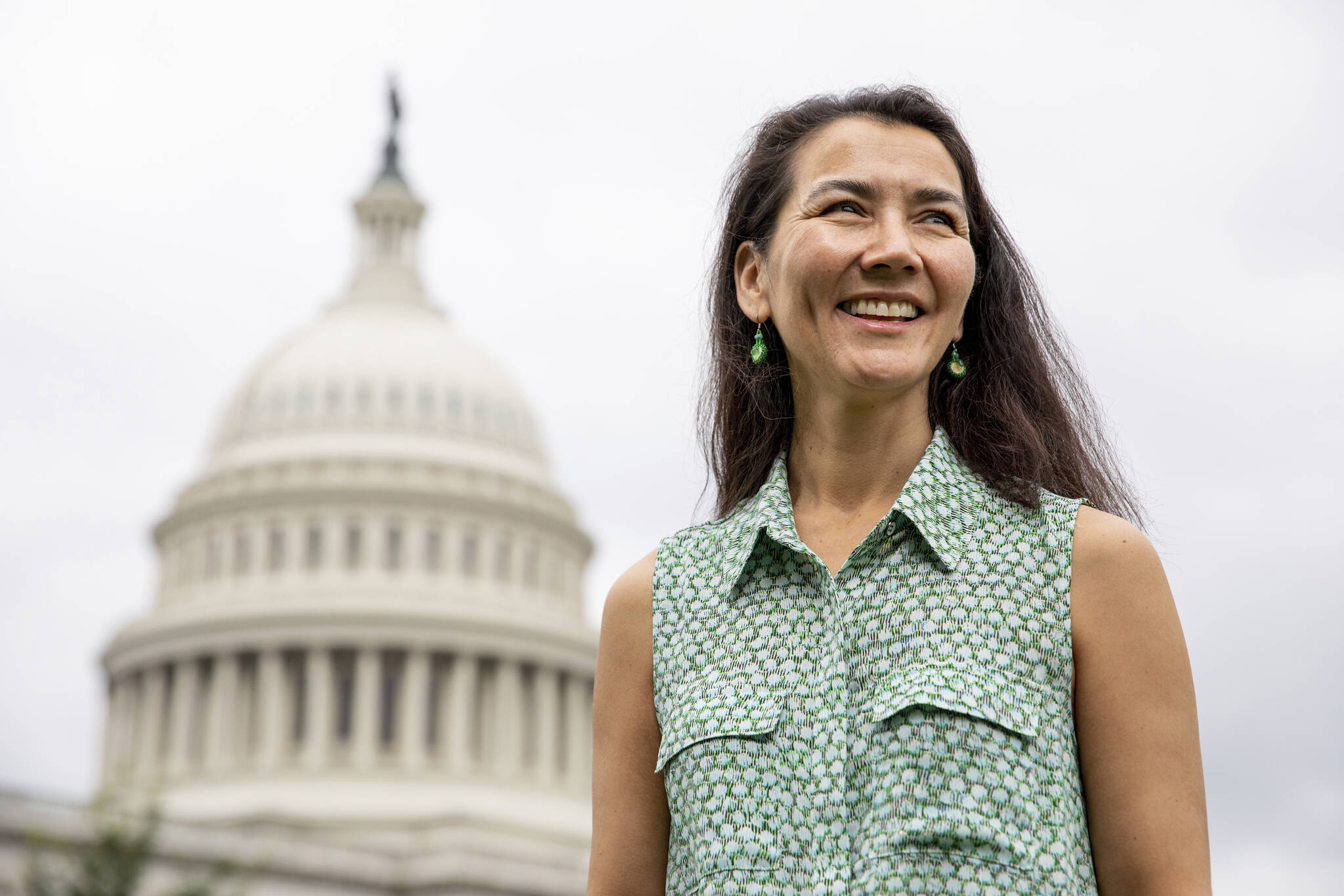 Rep. Mary Peltola, D-Alaska, poses for a portrait at the U.S. Capitol in Washington on Monday, Sept. 12, 2022. (AP Photo / Amanda Andrade-Rhoades)