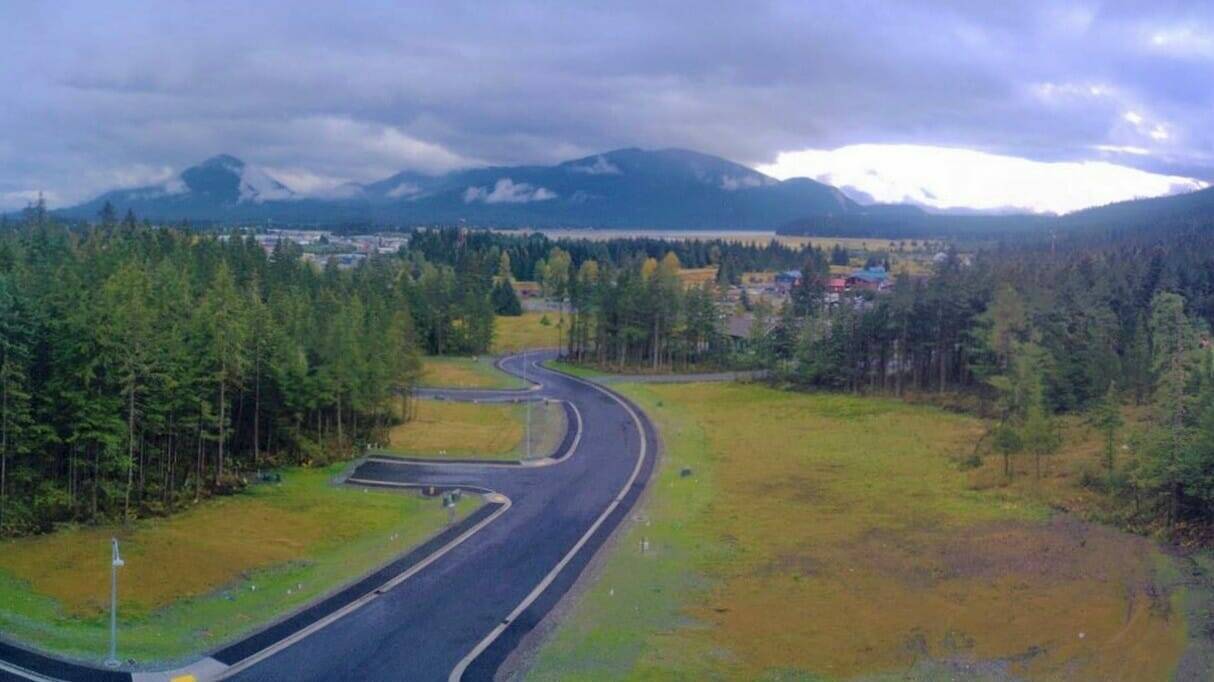 This photo shows an aerial view of the Pederson Hill subdivision area. (Courtesy Photo / City and Borough of Juneau)