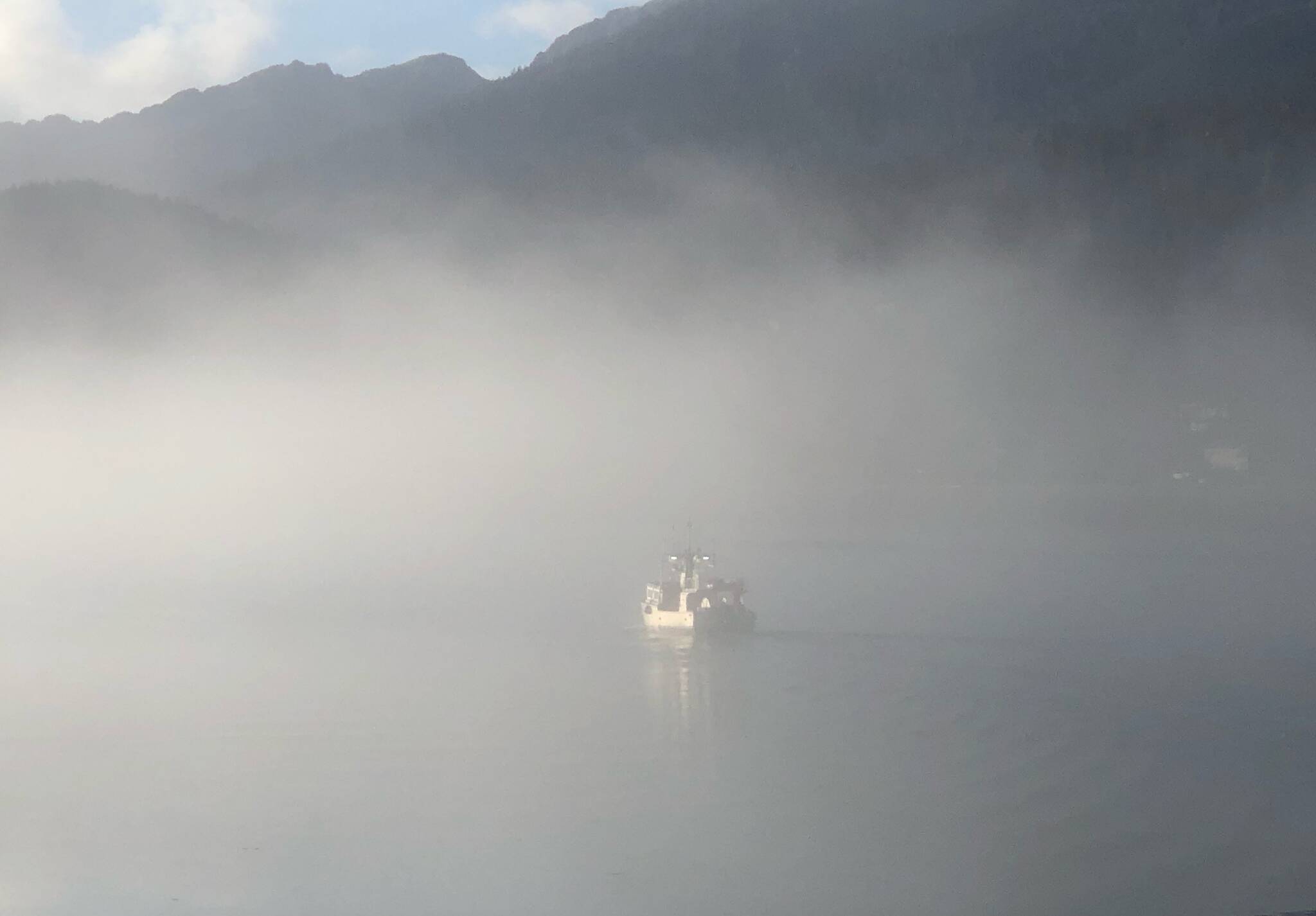 This photo shows a boat in the Gastineau Channel. (Courtesy Photo / Alissa Noe)