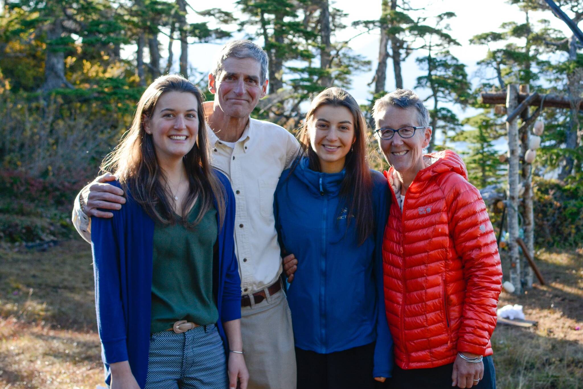 This photo from 2020 shows Mamie Clare with her family Jim Clare, Lione Clare, and Krisanne Rice. Clare, formerly of Sitka, knows firsthand that recovering from an eating disorder isn’t easy. (Courtesy Photo / Krisanne Rice)
