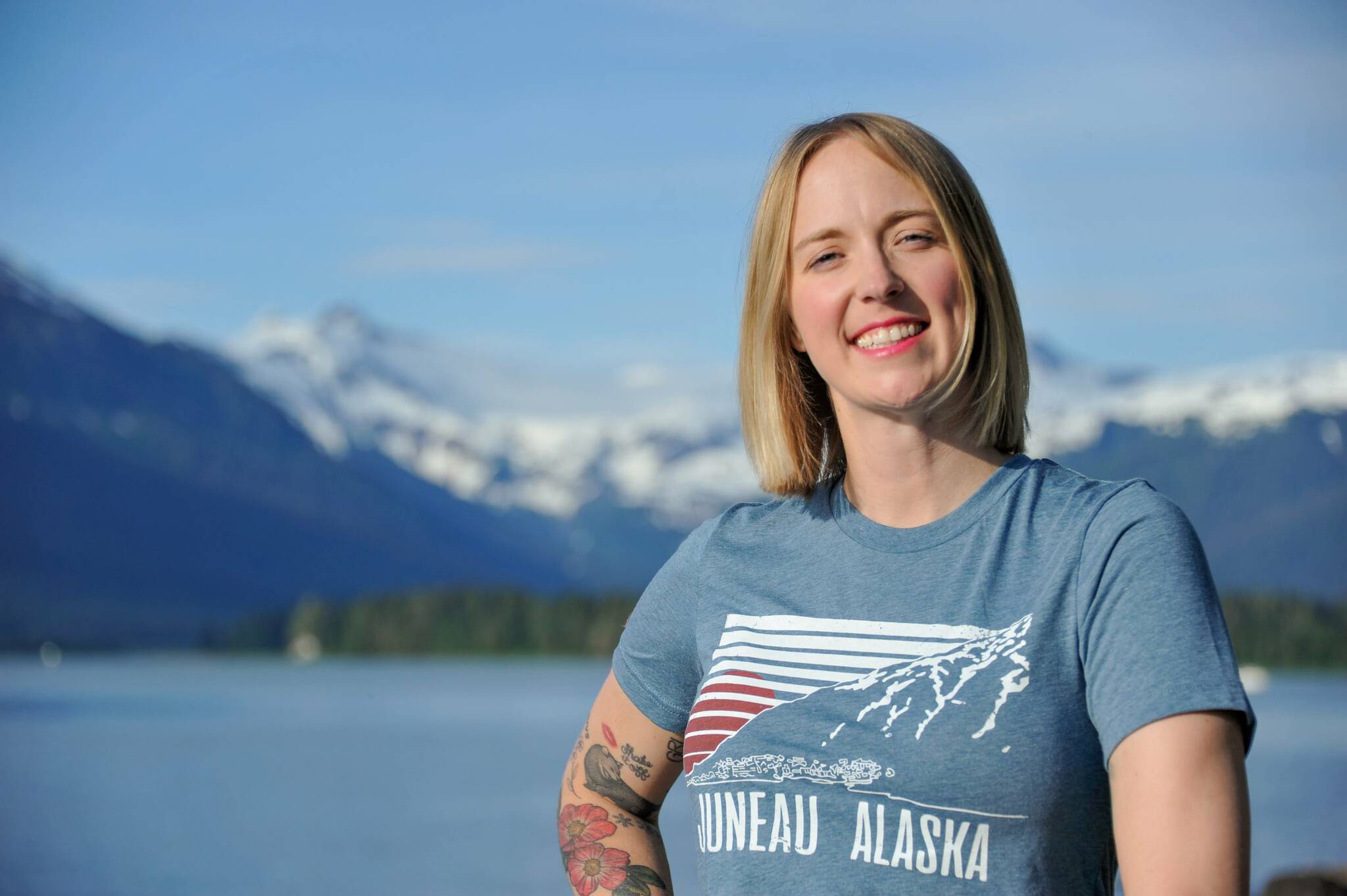 Assembly member Carole Triem smiles in front of a Juneau backdrop. Triem is seeking reelection in this year’s City and Borough of Juneau municipal election, which comes to an end in less than a week on Oct. 4. (Courtesty / Carole Triem)