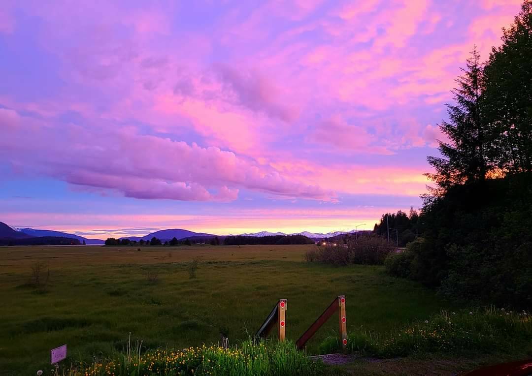A colorful sky is seen from the end of Sunny Drive earlier this year. (Courtesy Photo / Carlita Garcia)
