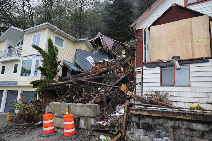 Clarise Larson/ Juneau Empire
City officials have deemed the city’s contribution to the cleanup efforts complete. Further cleanup efforts the responsibility of property owners.