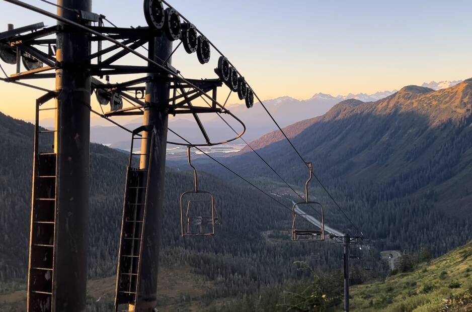 This photo shows the current lift in place at Eaglecrest Ski Area during the middle of September. The ski area is in the early stages of installing a new gondola which has a tentative timeline for completion set for the summer of 2024. (Clarise Larson / Juneau Empire)