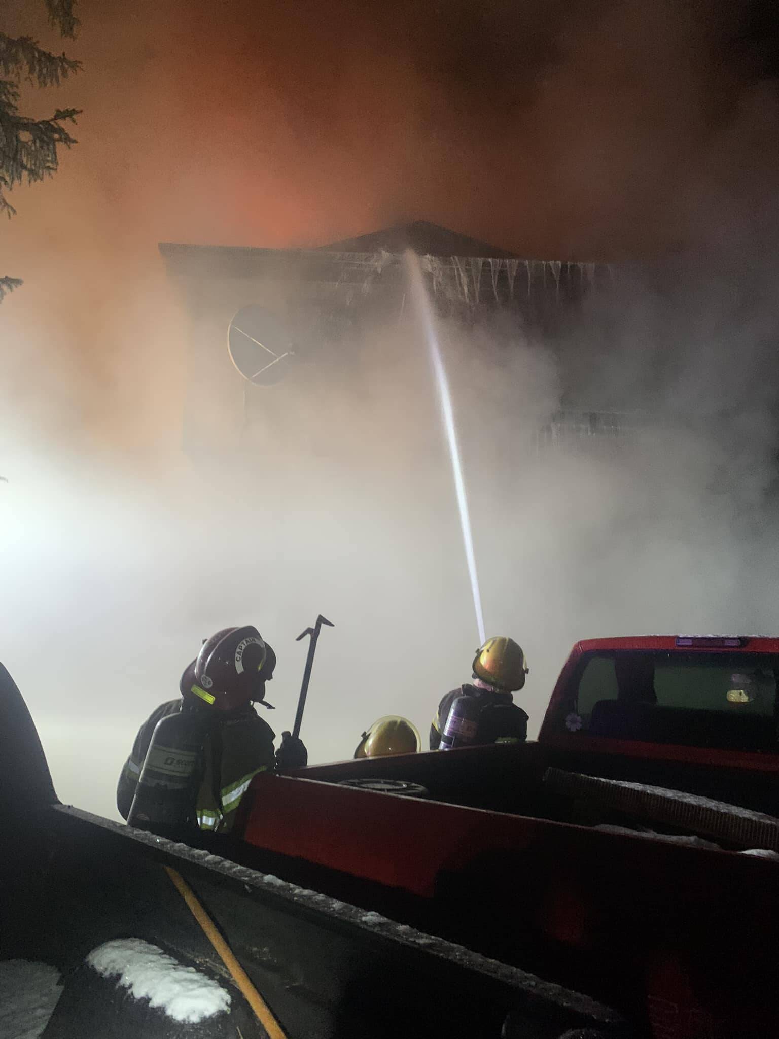 CCFR were called to a residential structure fire on Saturday evening in the 2500 block of Pederson Street. Crews were successful in extinguishing the fire and everyone inside was safely evacuated. (Courtesy Photo / CCFR)