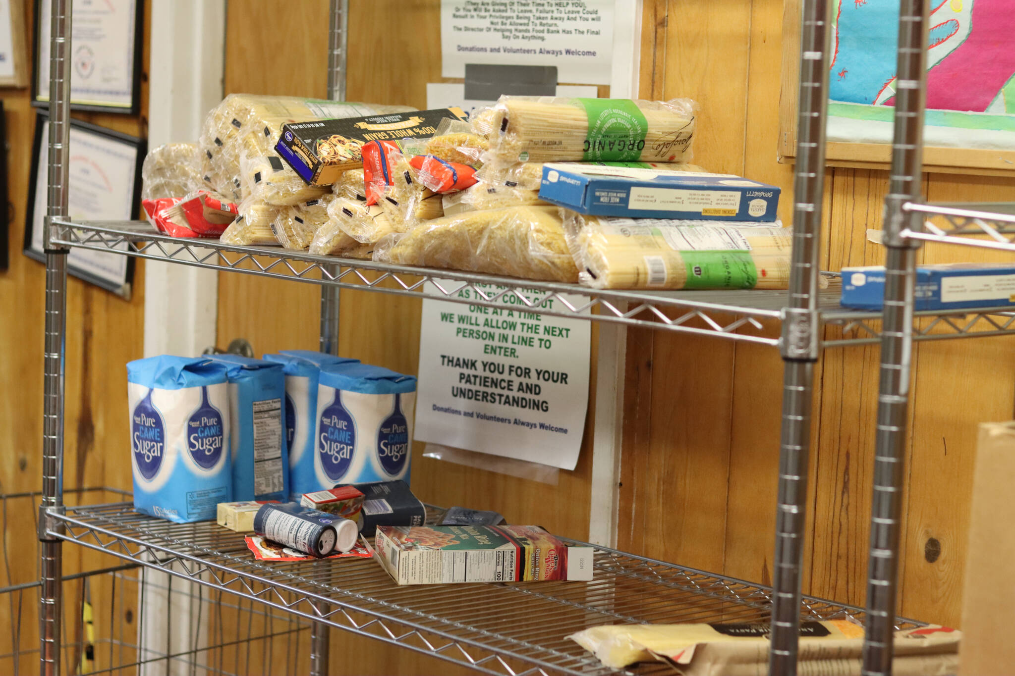 The Helping Hands Food Bank was forced to close doors over the weekend after serving the Juneau community for 39 years. Pantry director Karen Fortwengler said they’ll be placing any remaining food outside their doors throughout the week for anyone to pick up. (Jonson Kuhn / Juneau Empire)