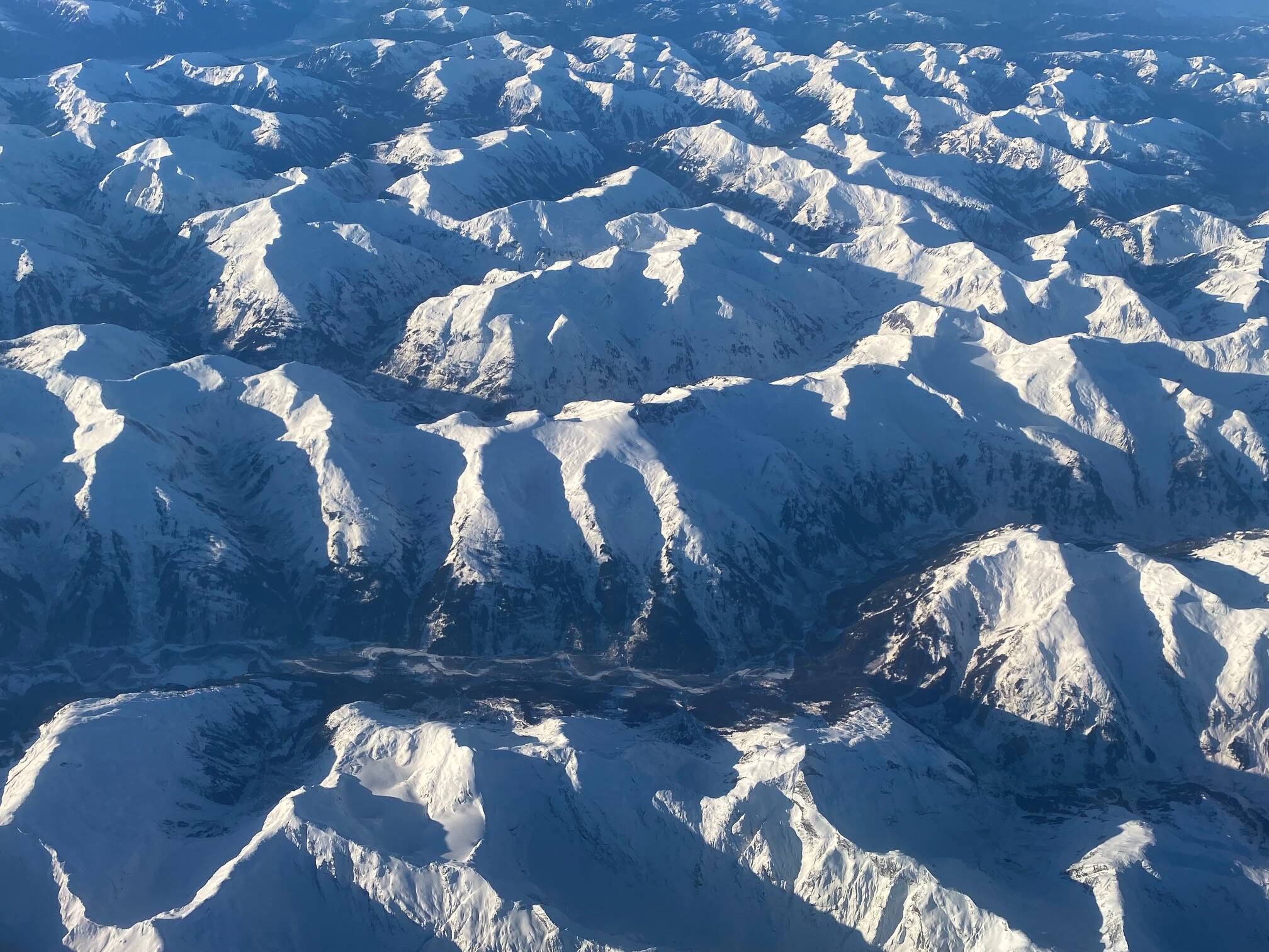 Snow-laden mountains from Juneau to Seattle. (Courtesy Photo / Denise Carroll)